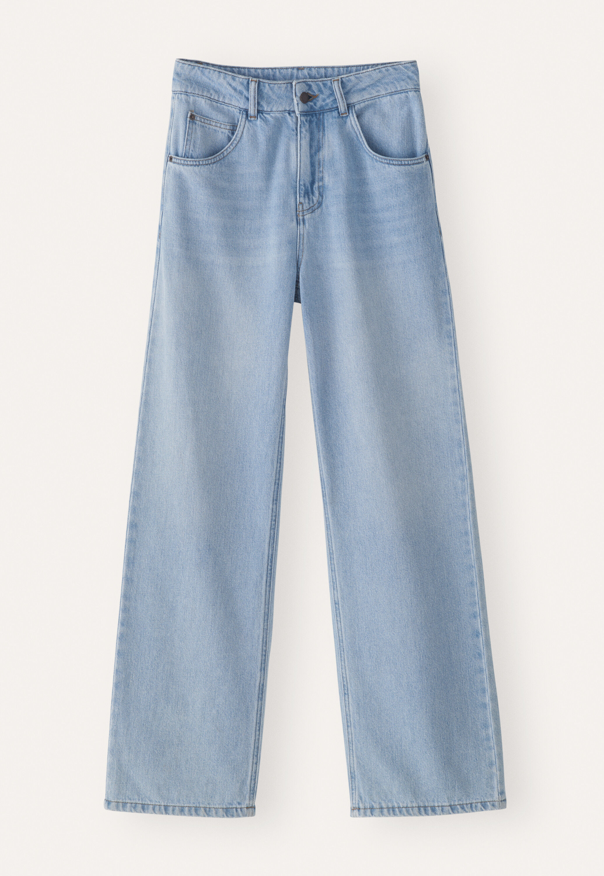 Indigo straight-leg jeans