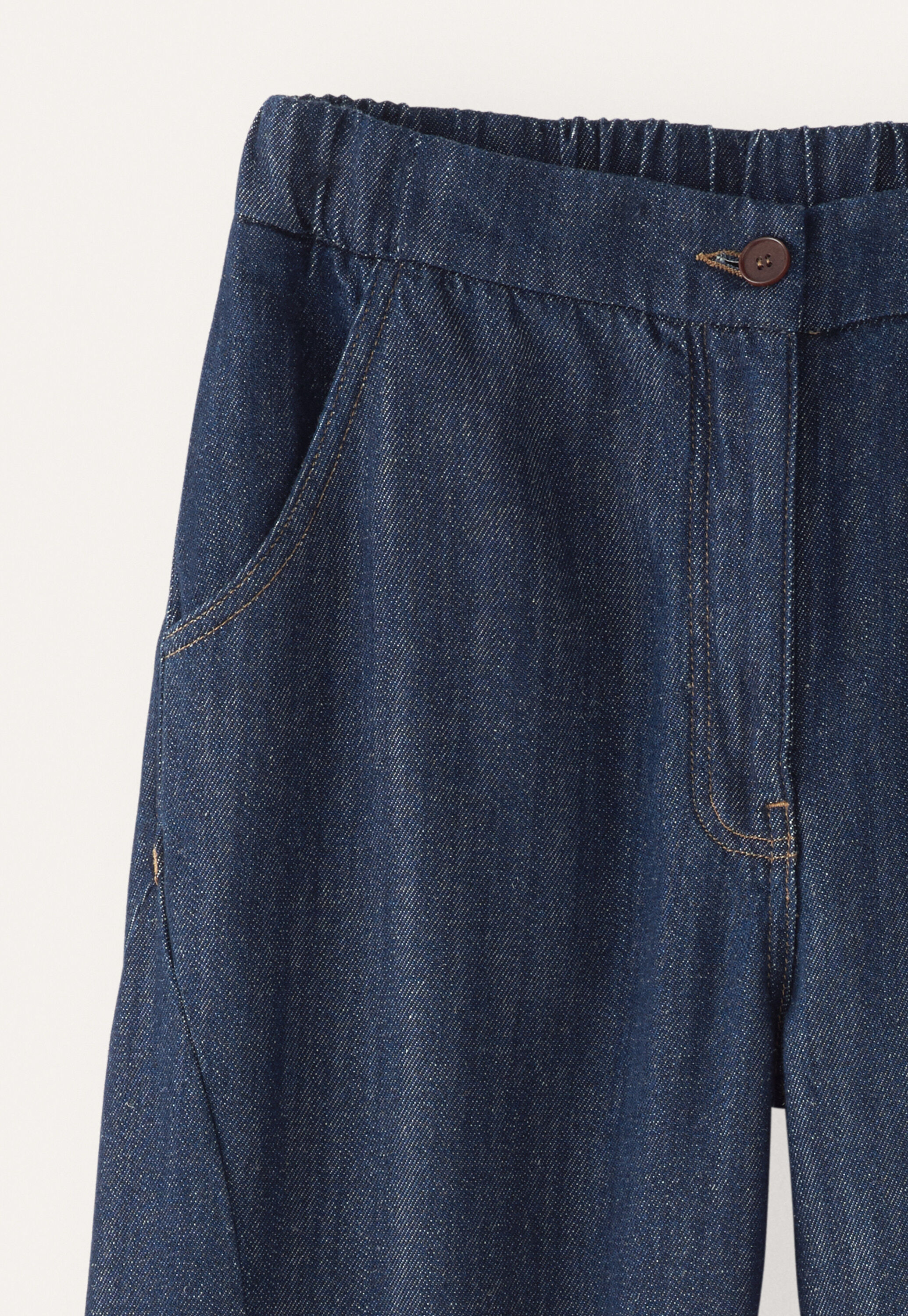 Indigo-dyed jeans