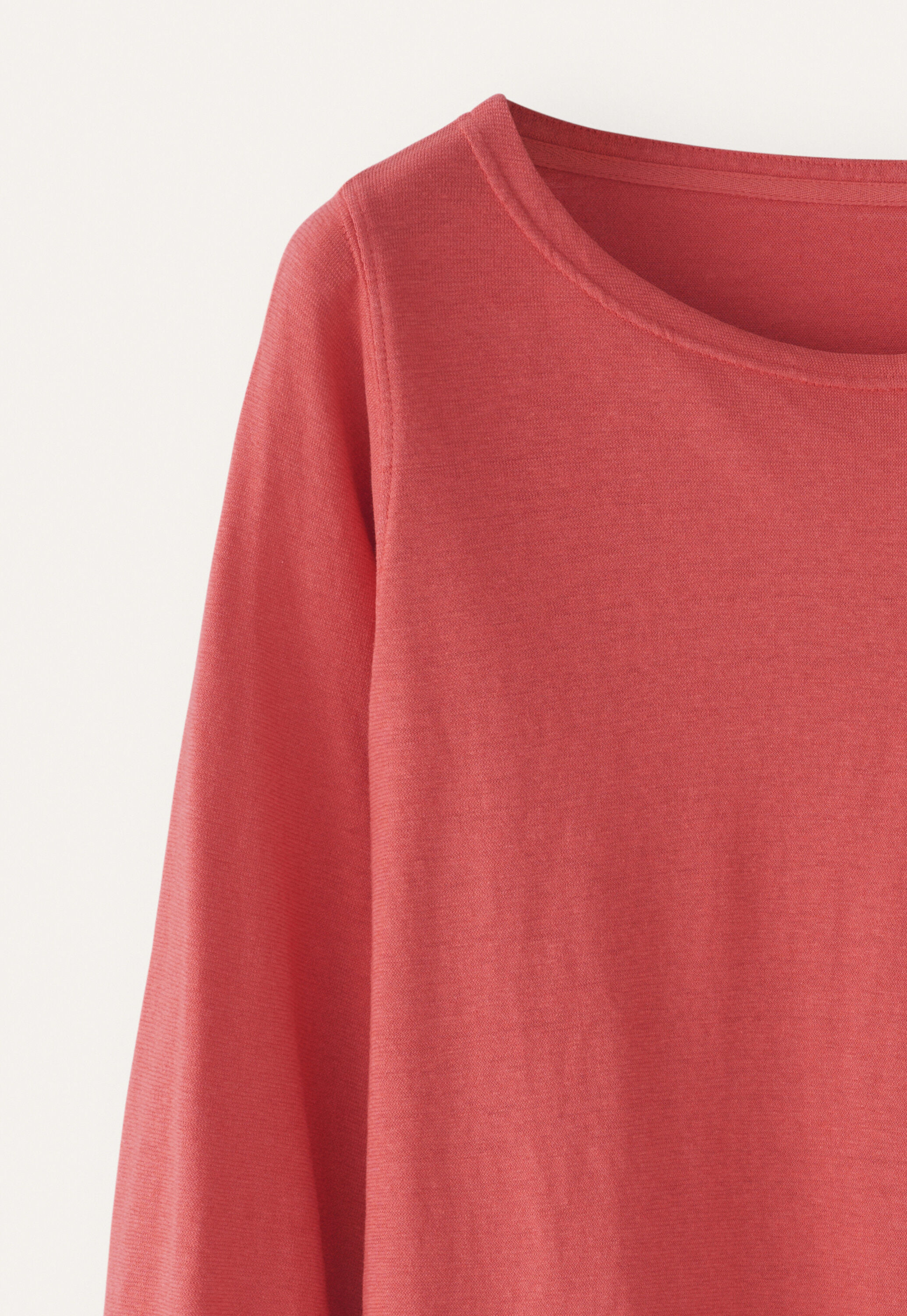 Pleated-cuff jersey top
