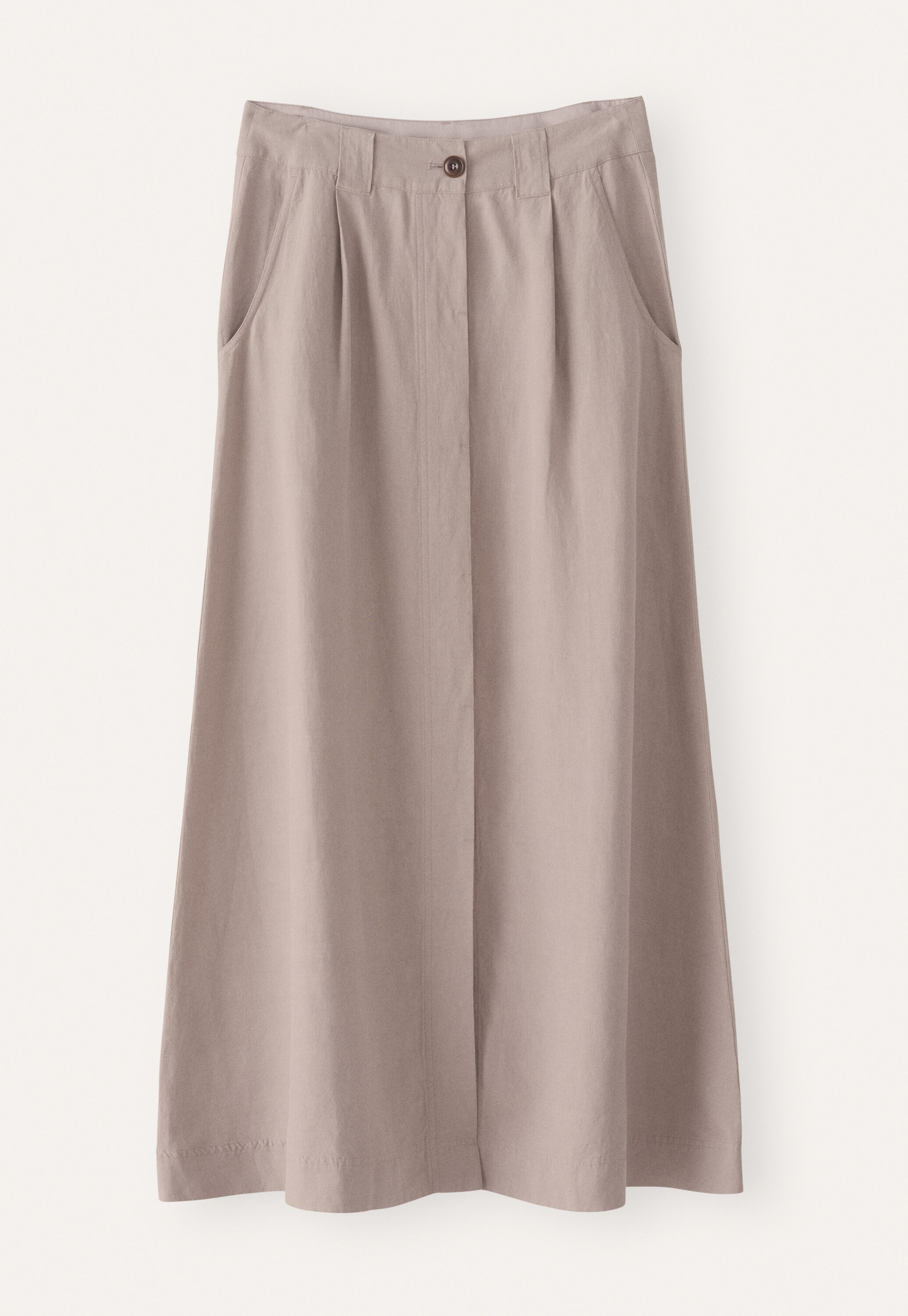 Button-front skirt, Mink, large