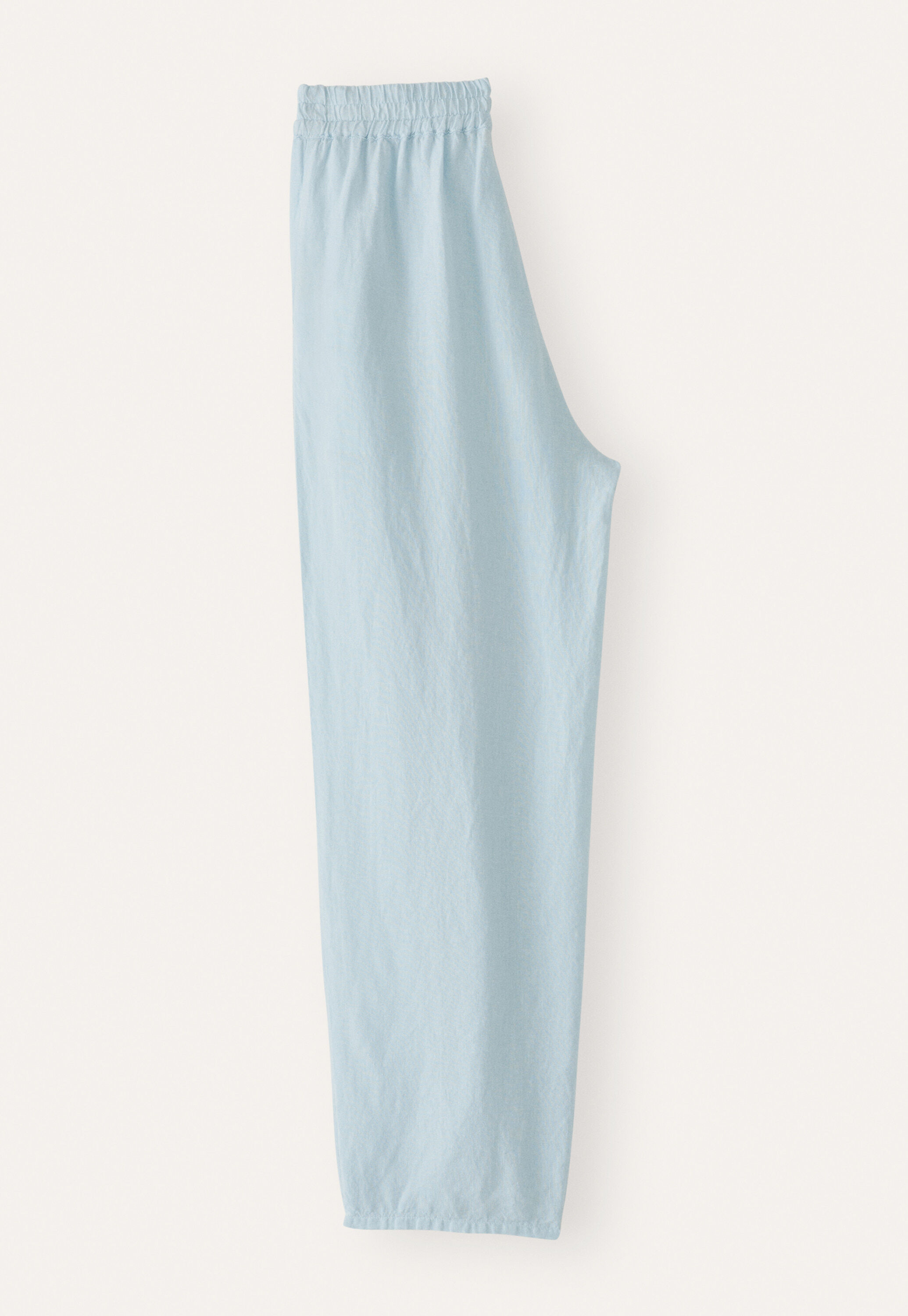 Pull-on tapered trousers