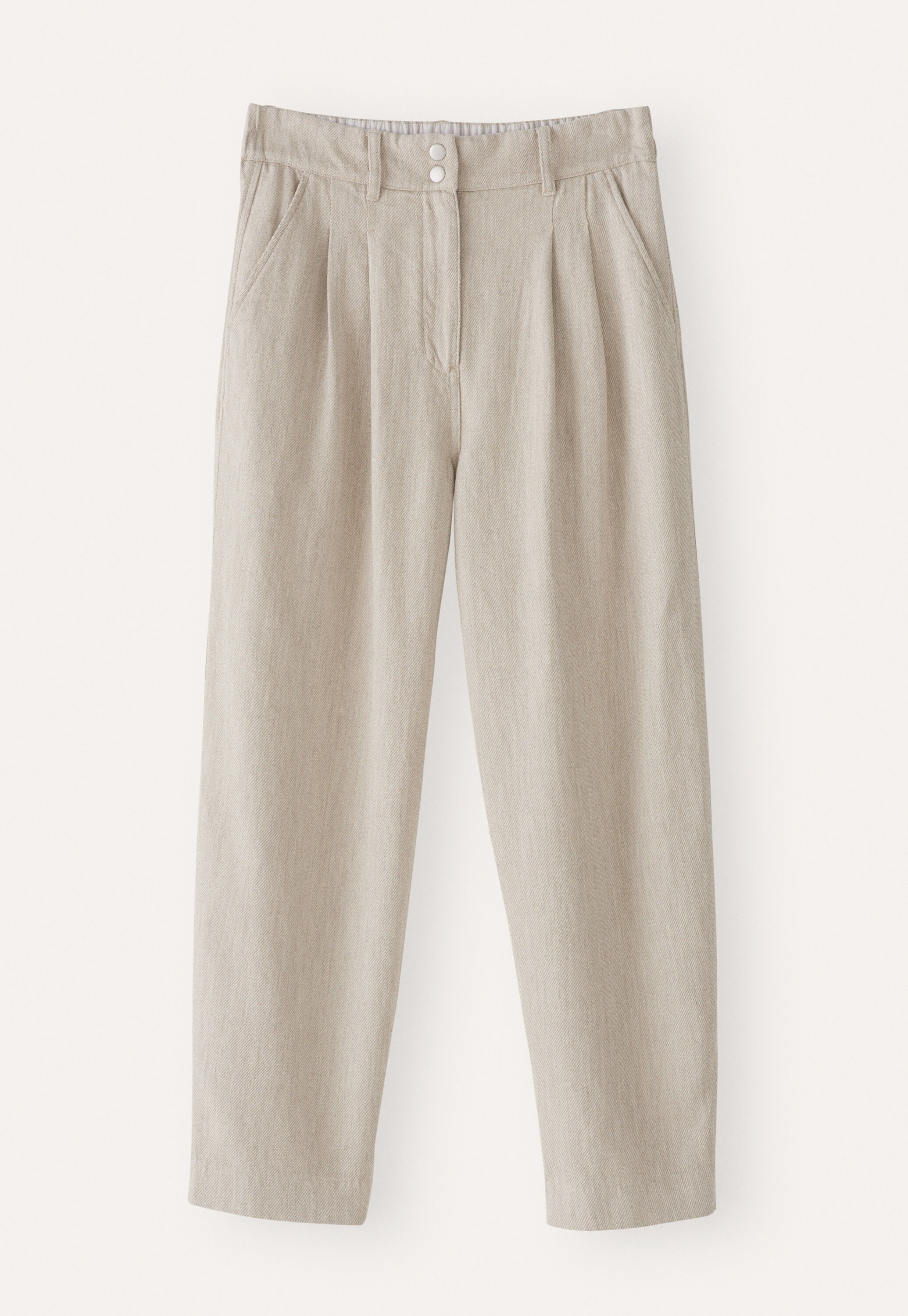Tapered trousers, Fawn, large