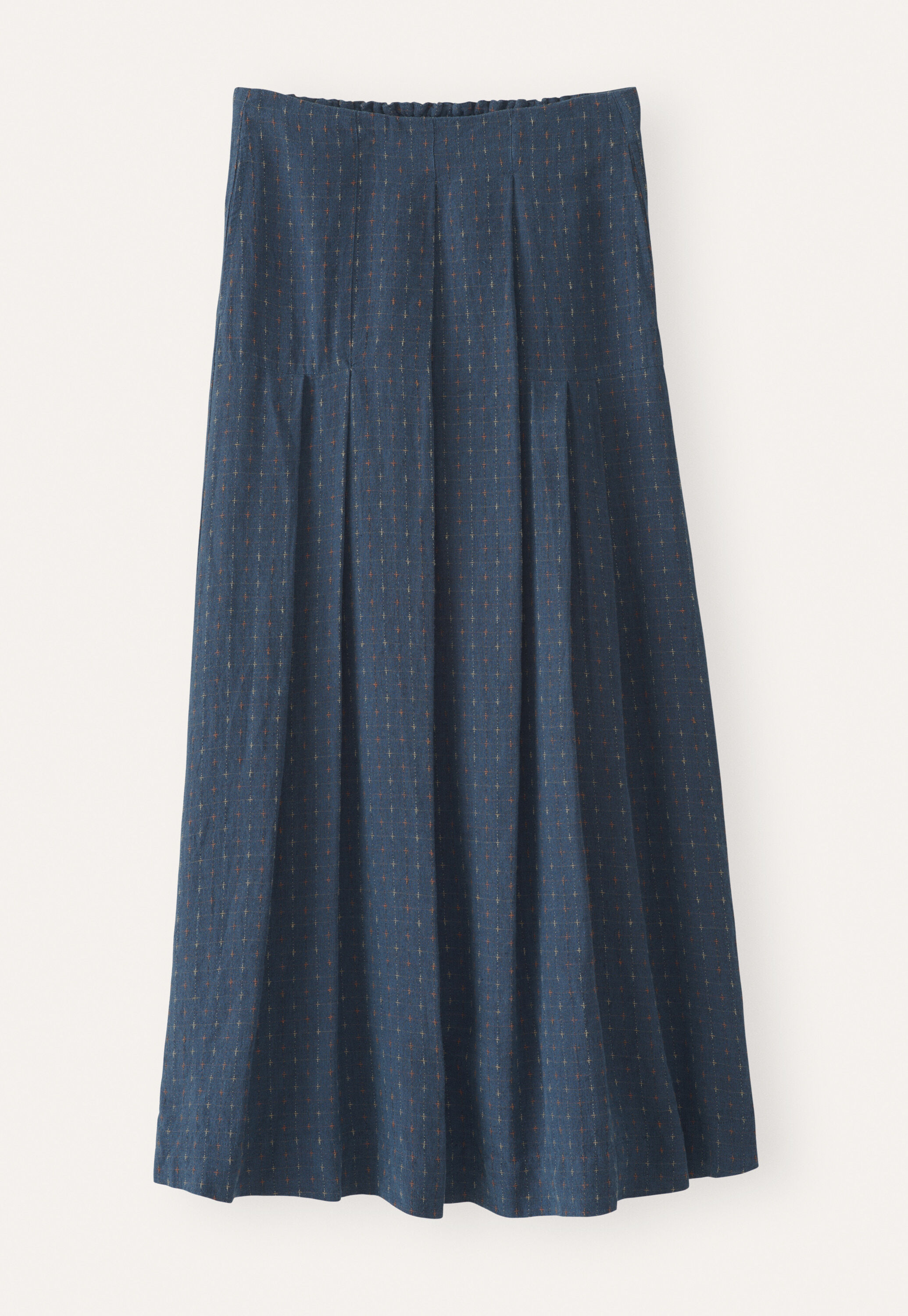 Pleated skirt, Dark petrol, large