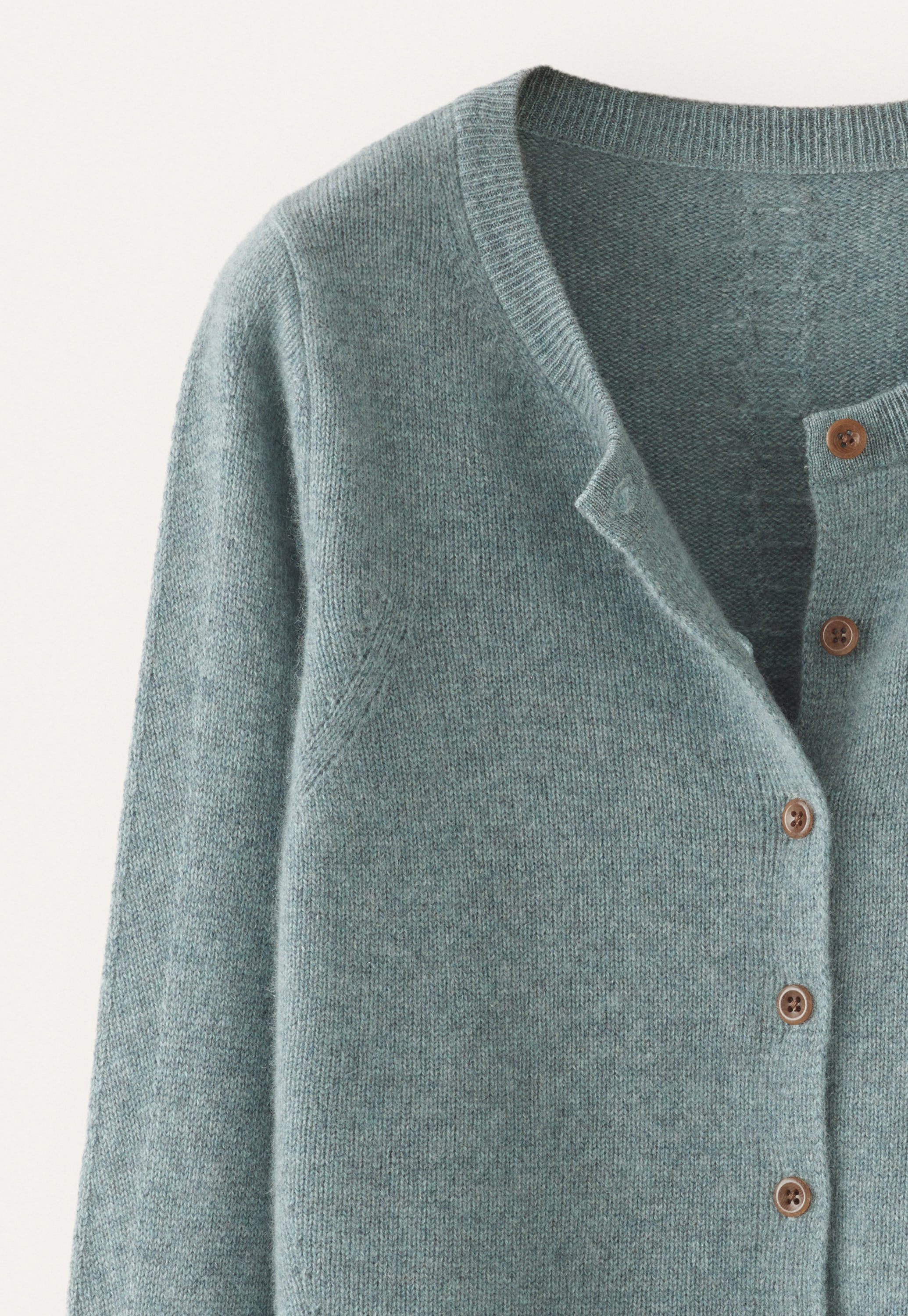 Button-through sweater, Lagoon, large