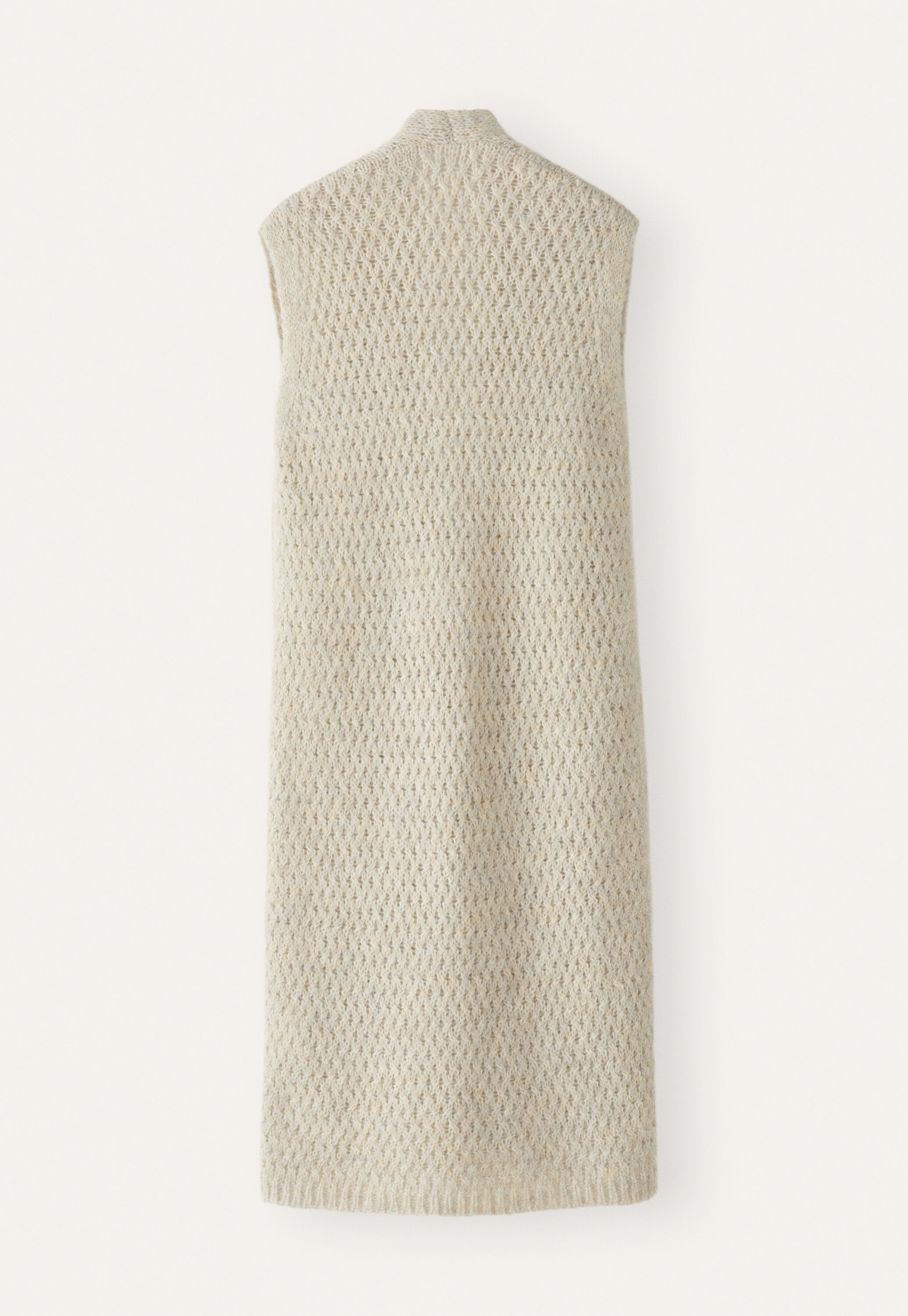 Long open-stitch waistcoat