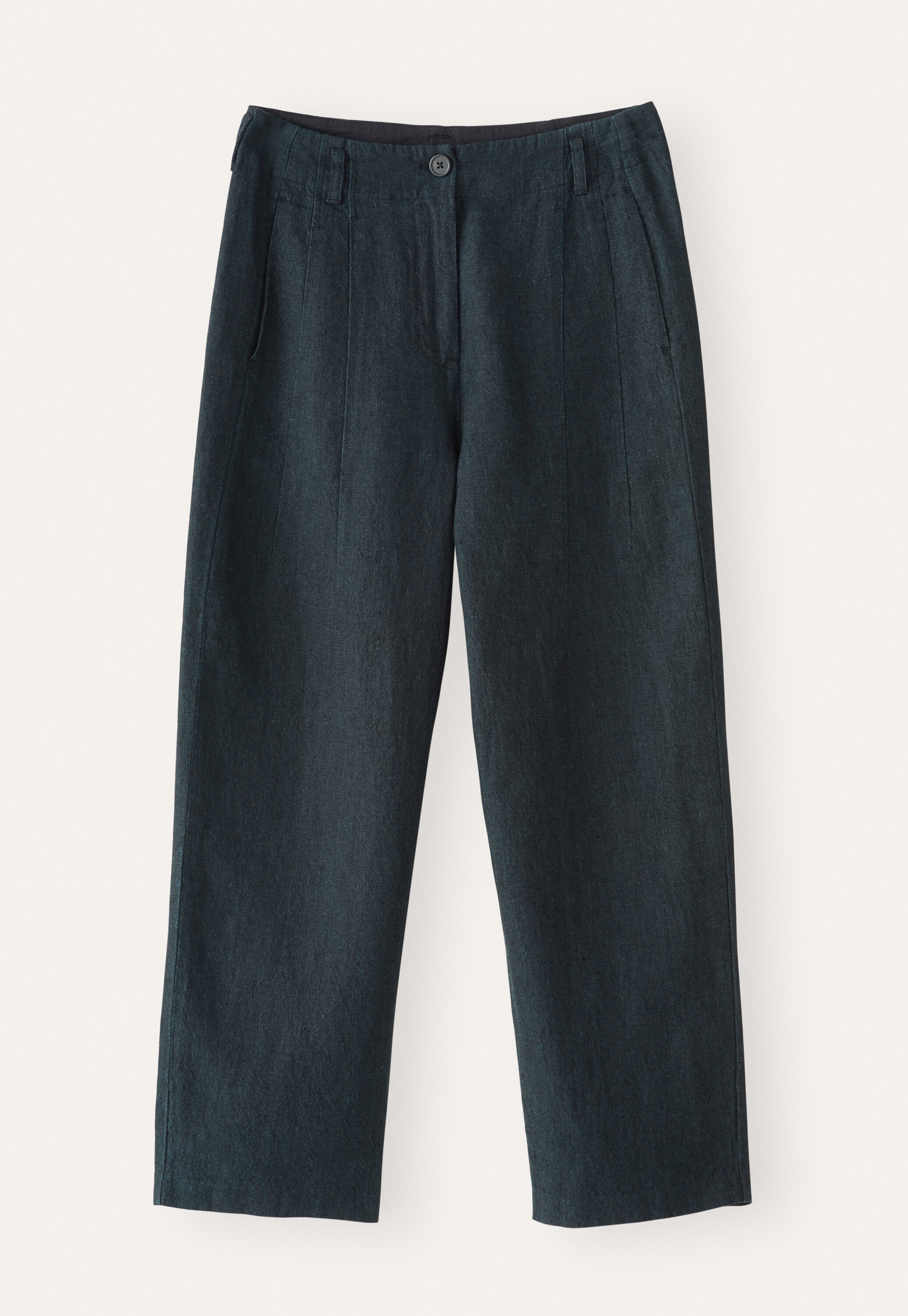 Barrel-leg trousers, Dark petrol, large