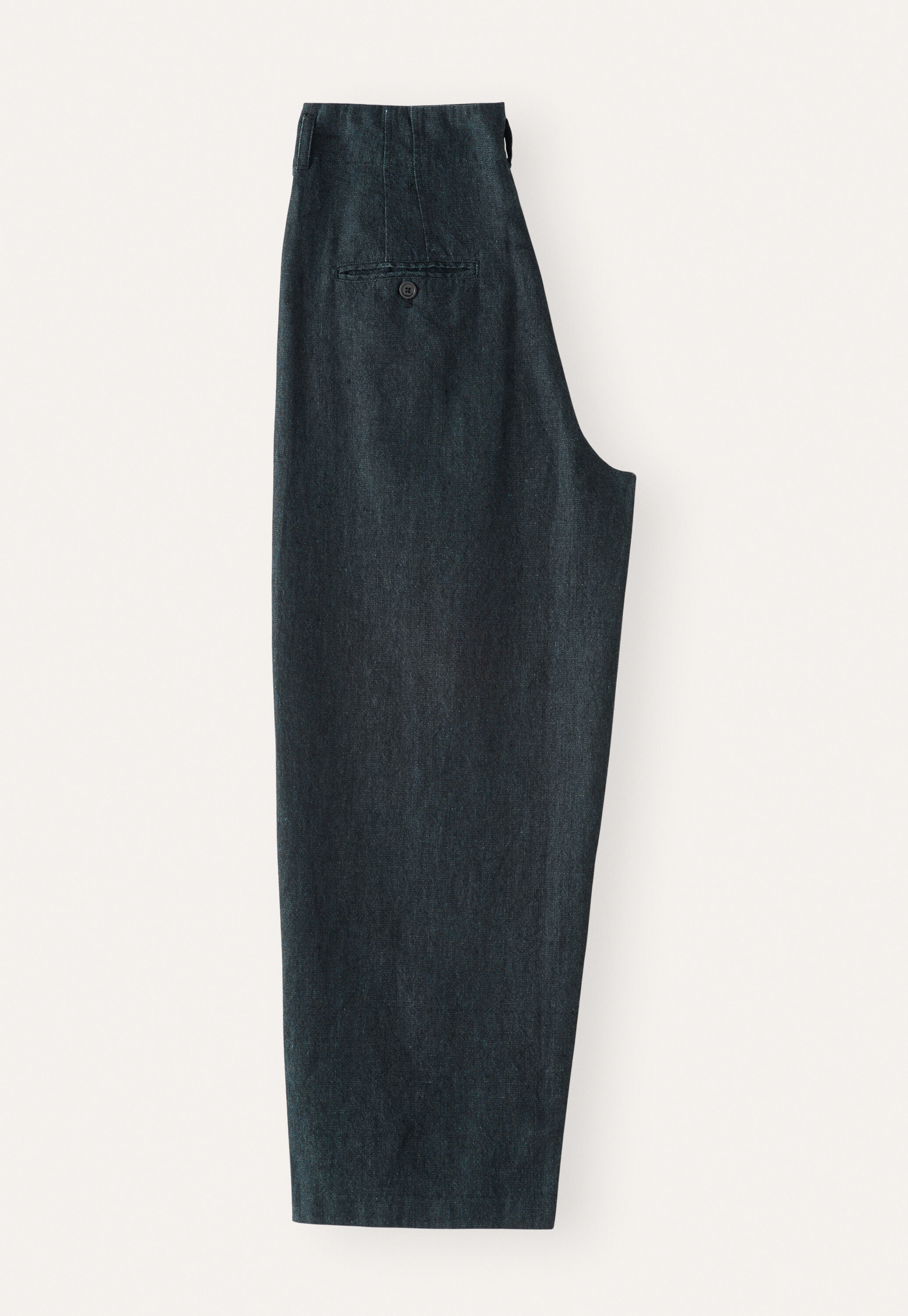 Barrel-leg trousers, Dark petrol, large