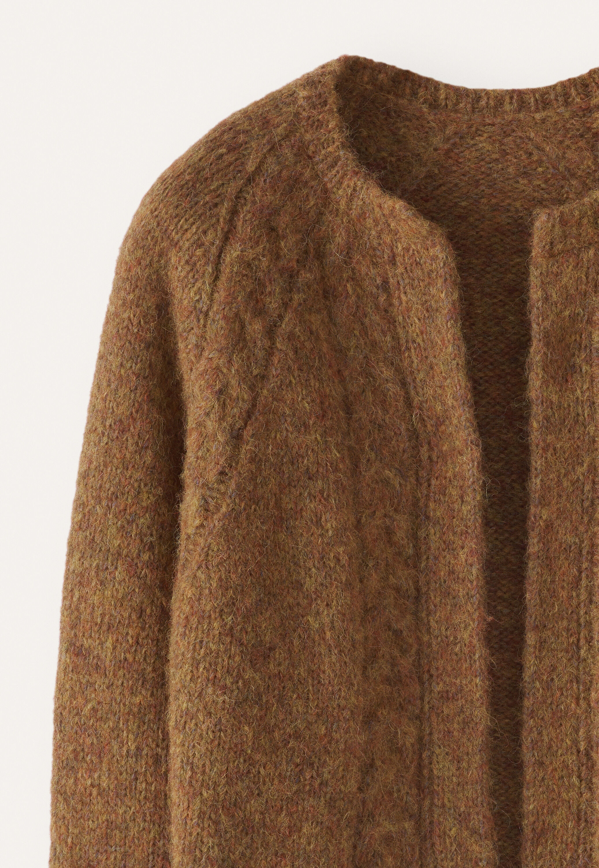 Cable-stitch cardigan