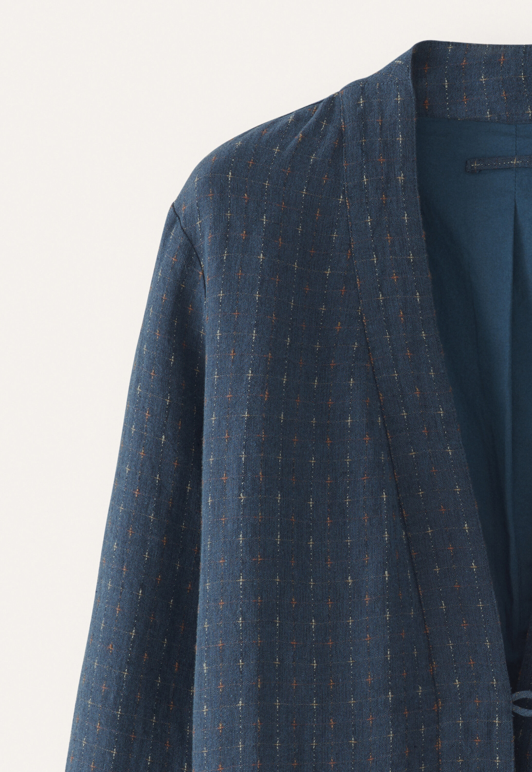 Cross-pattern jacket, Dark petrol, large
