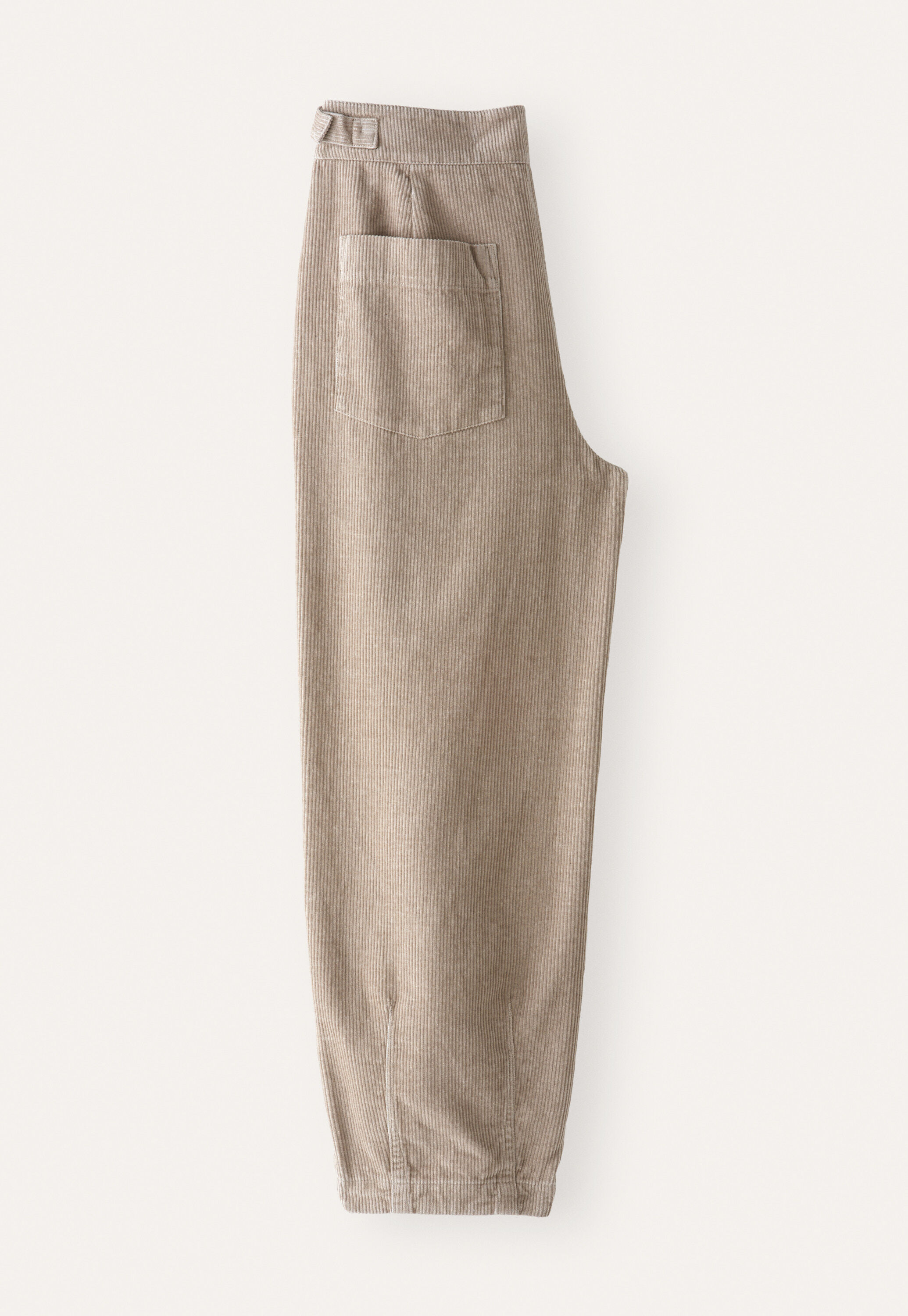 Cropped tapered-leg trousers