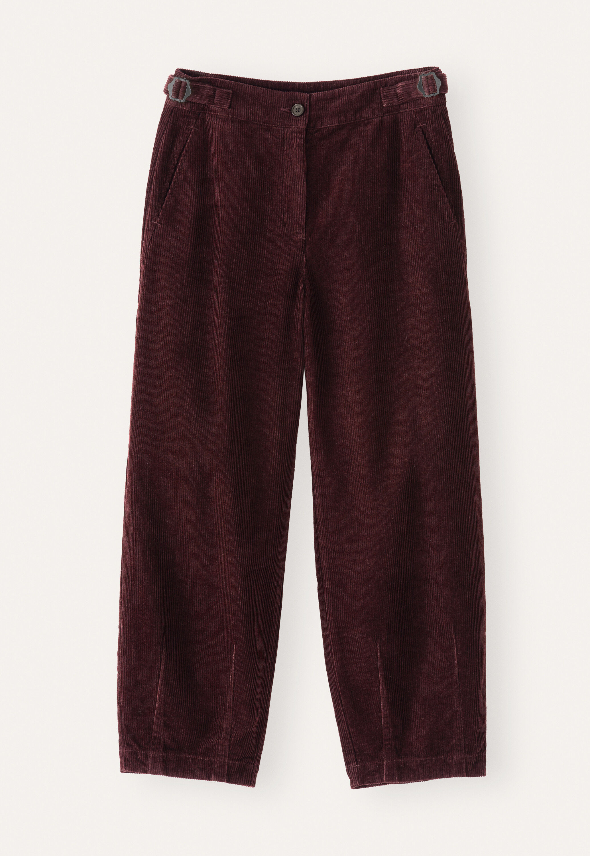 Cropped tapered-leg trousers