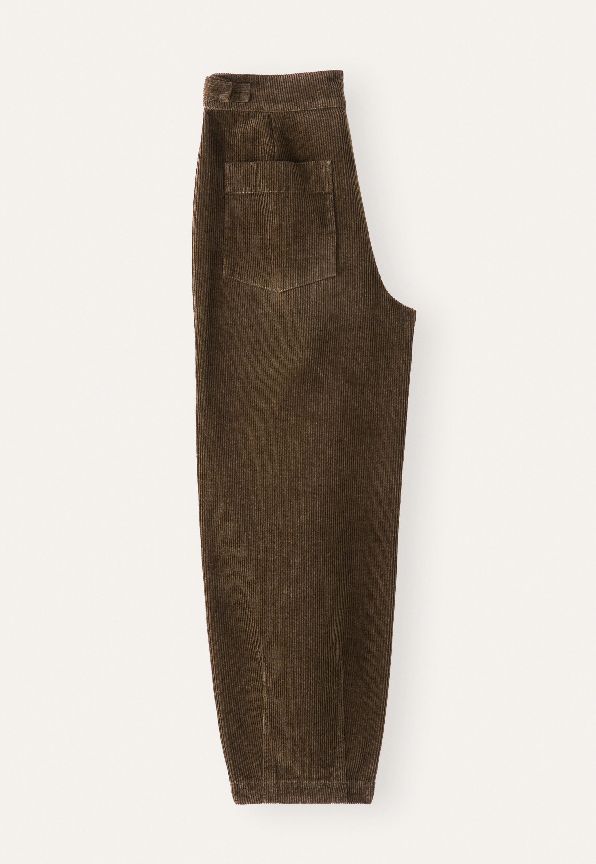 Cropped tapered-leg trousers