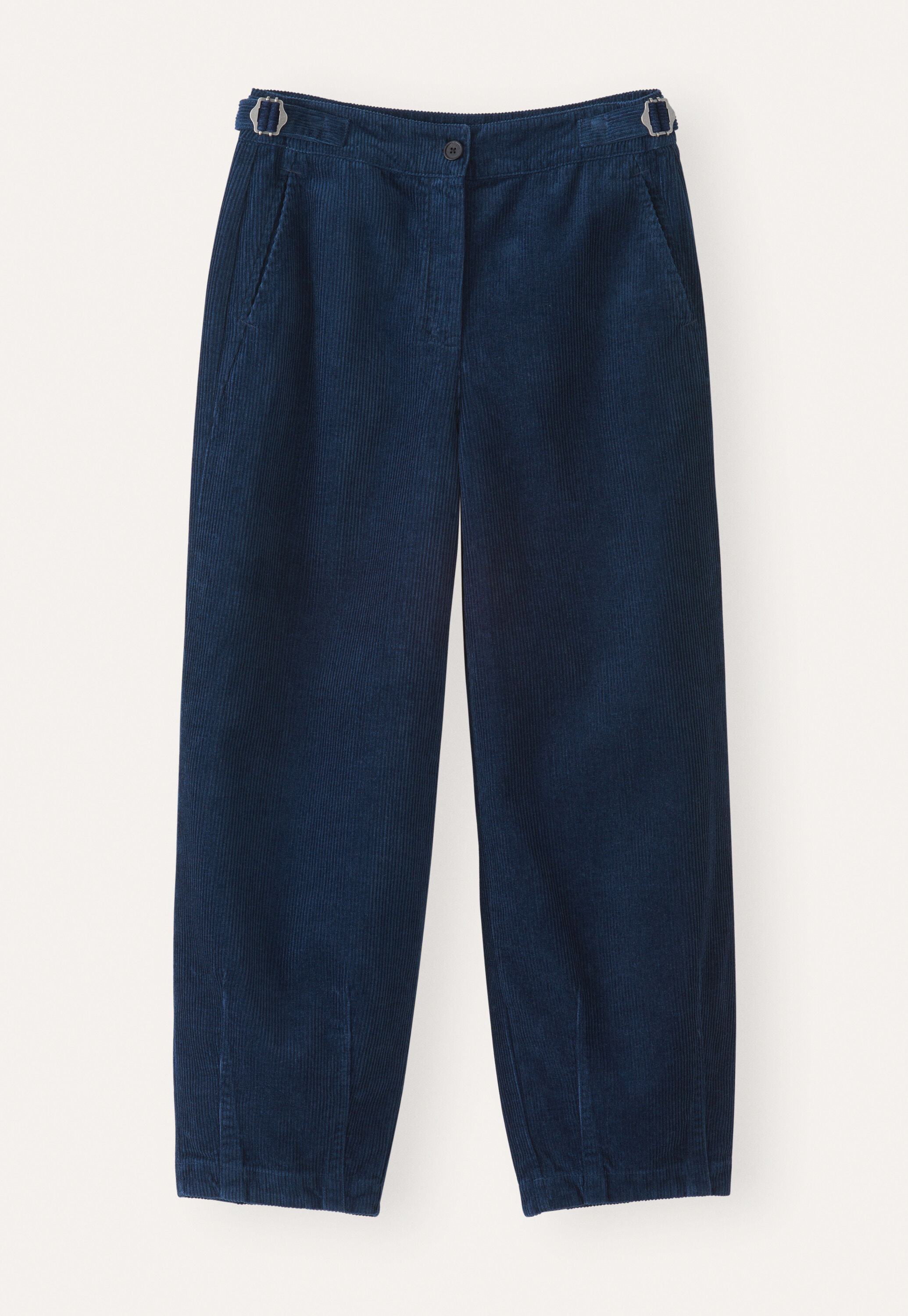 Cropped tapered-leg trousers