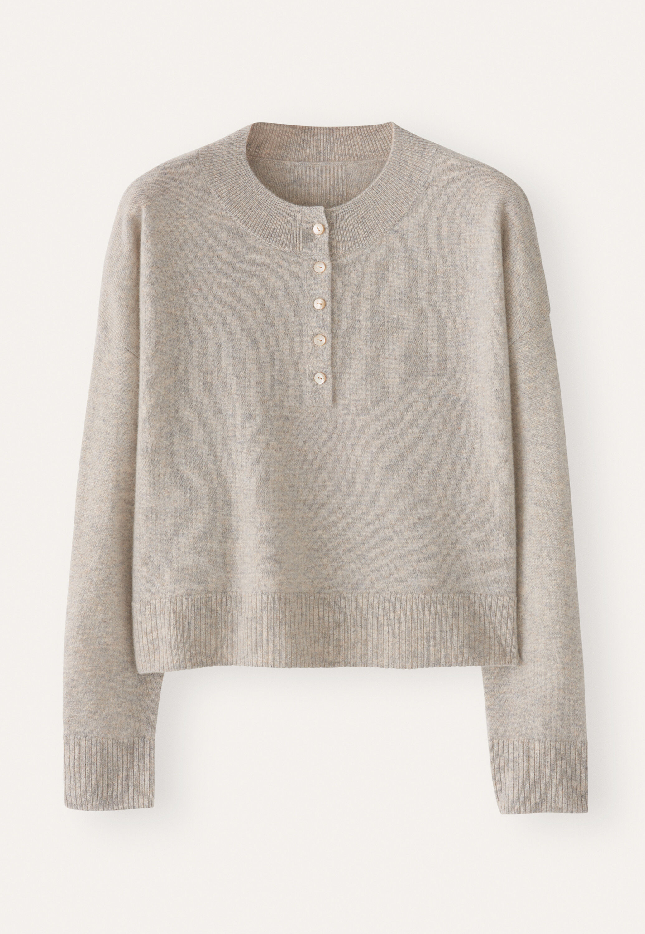 Button-neck sweater