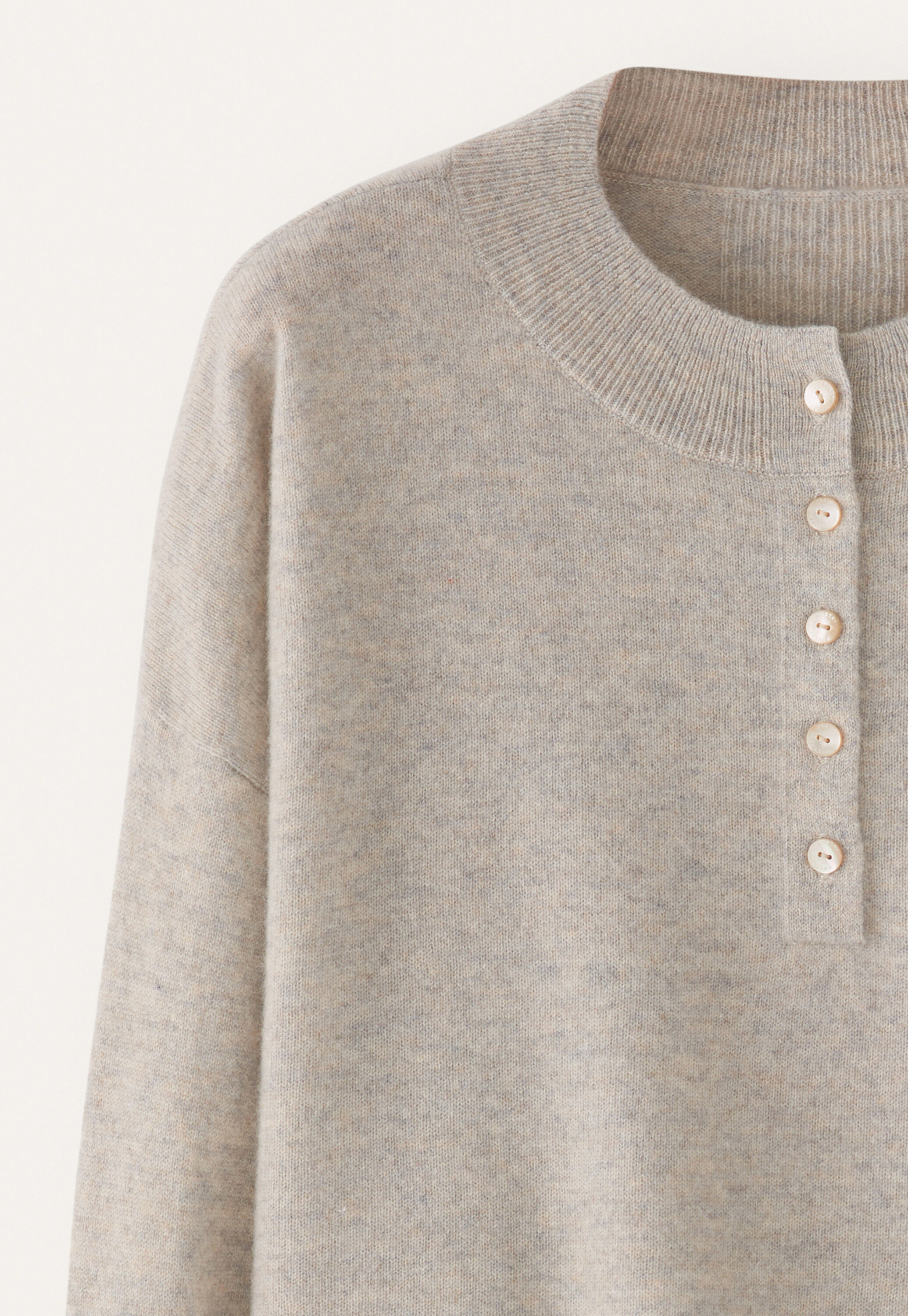 Button-neck sweater