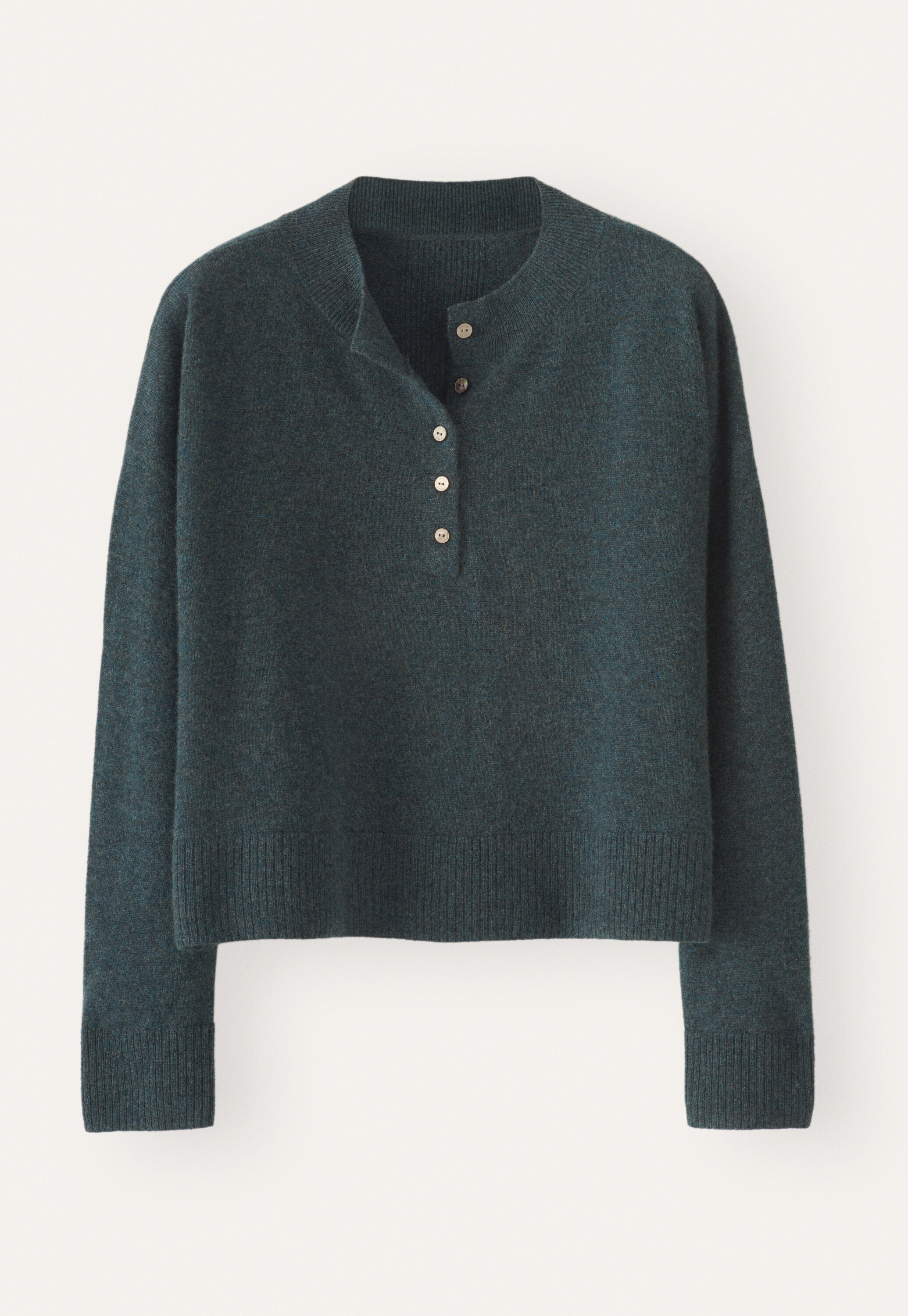 Button-neck sweater