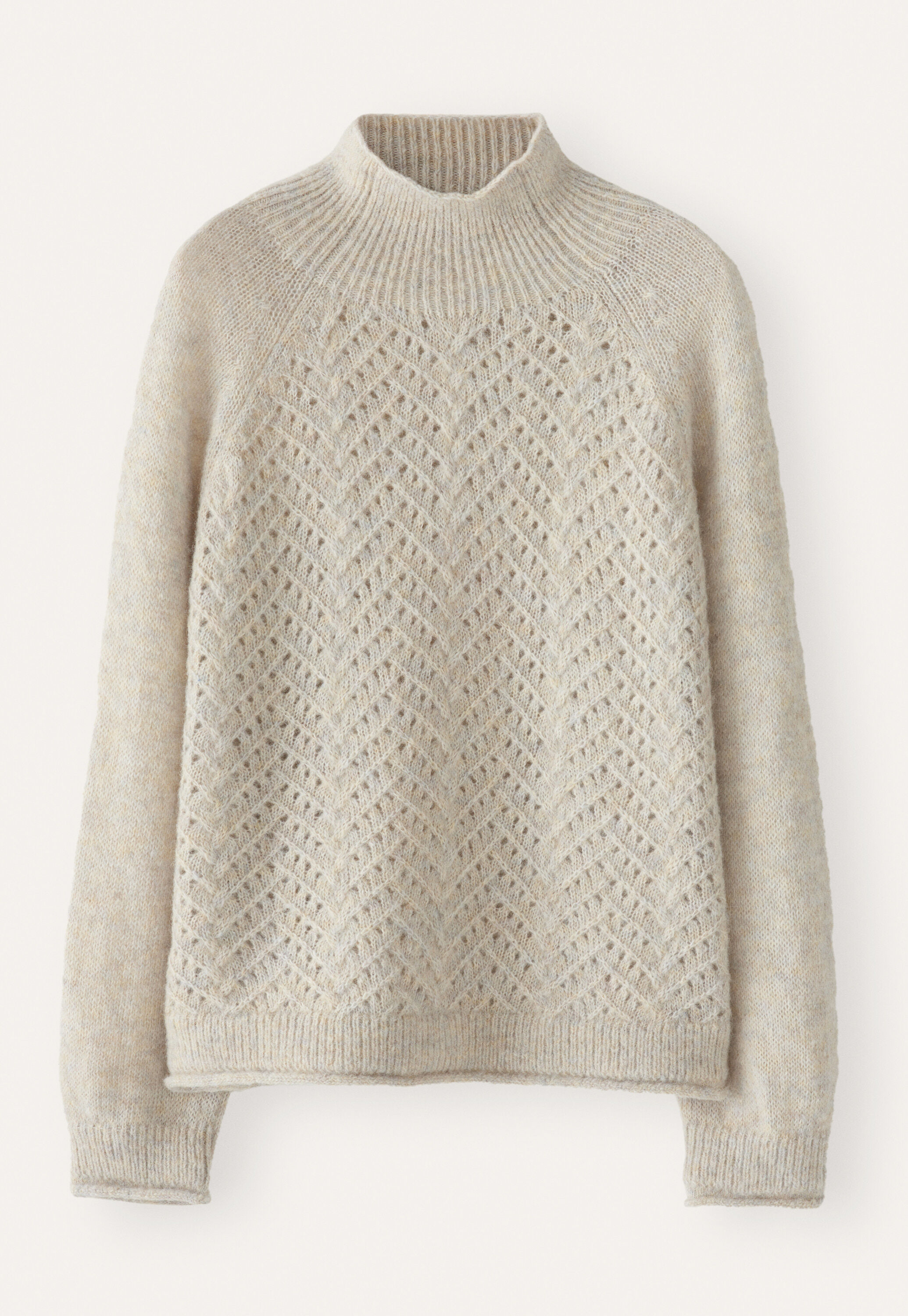 Cable-stitch sweater