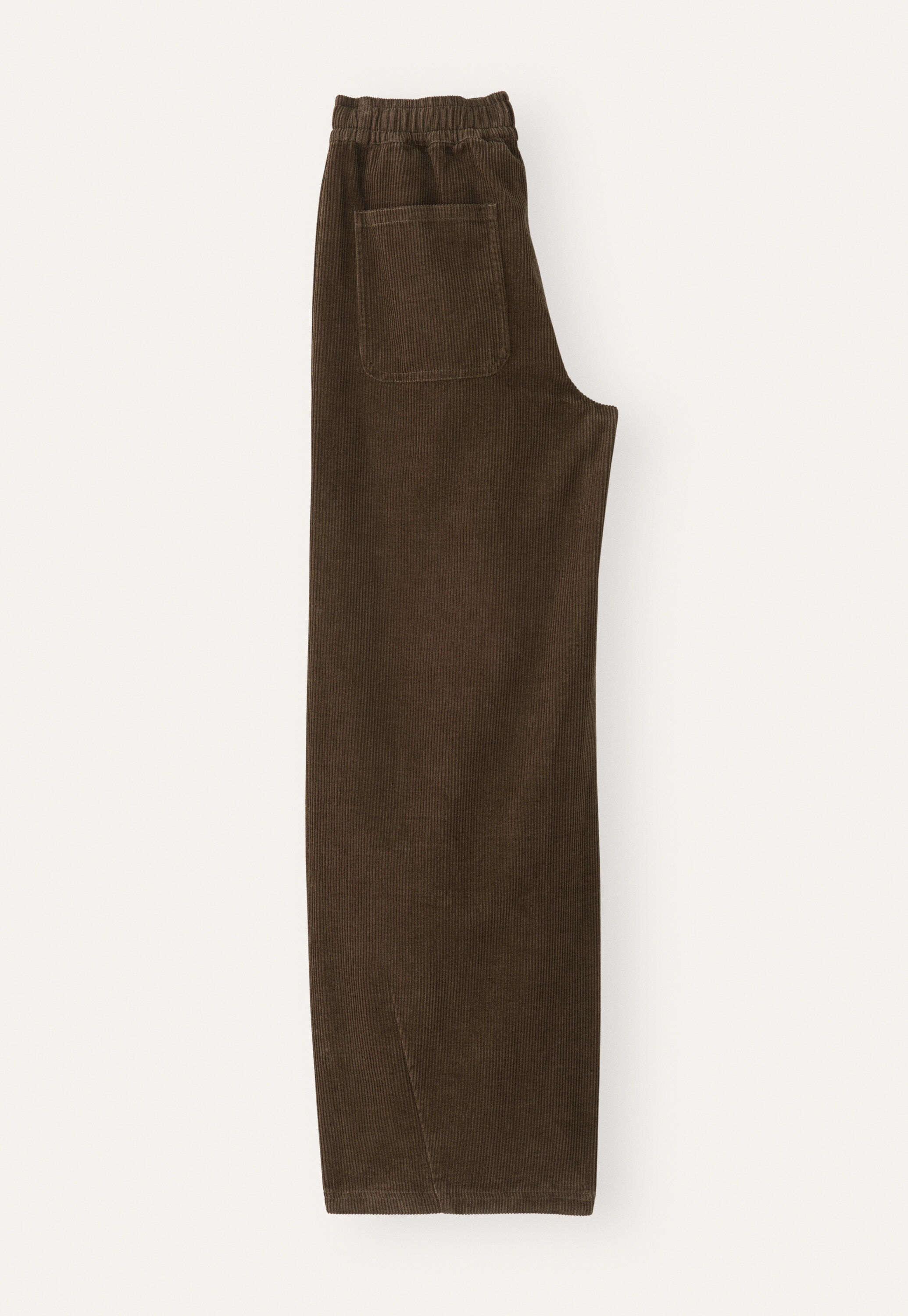 Cord dart-hem trousers