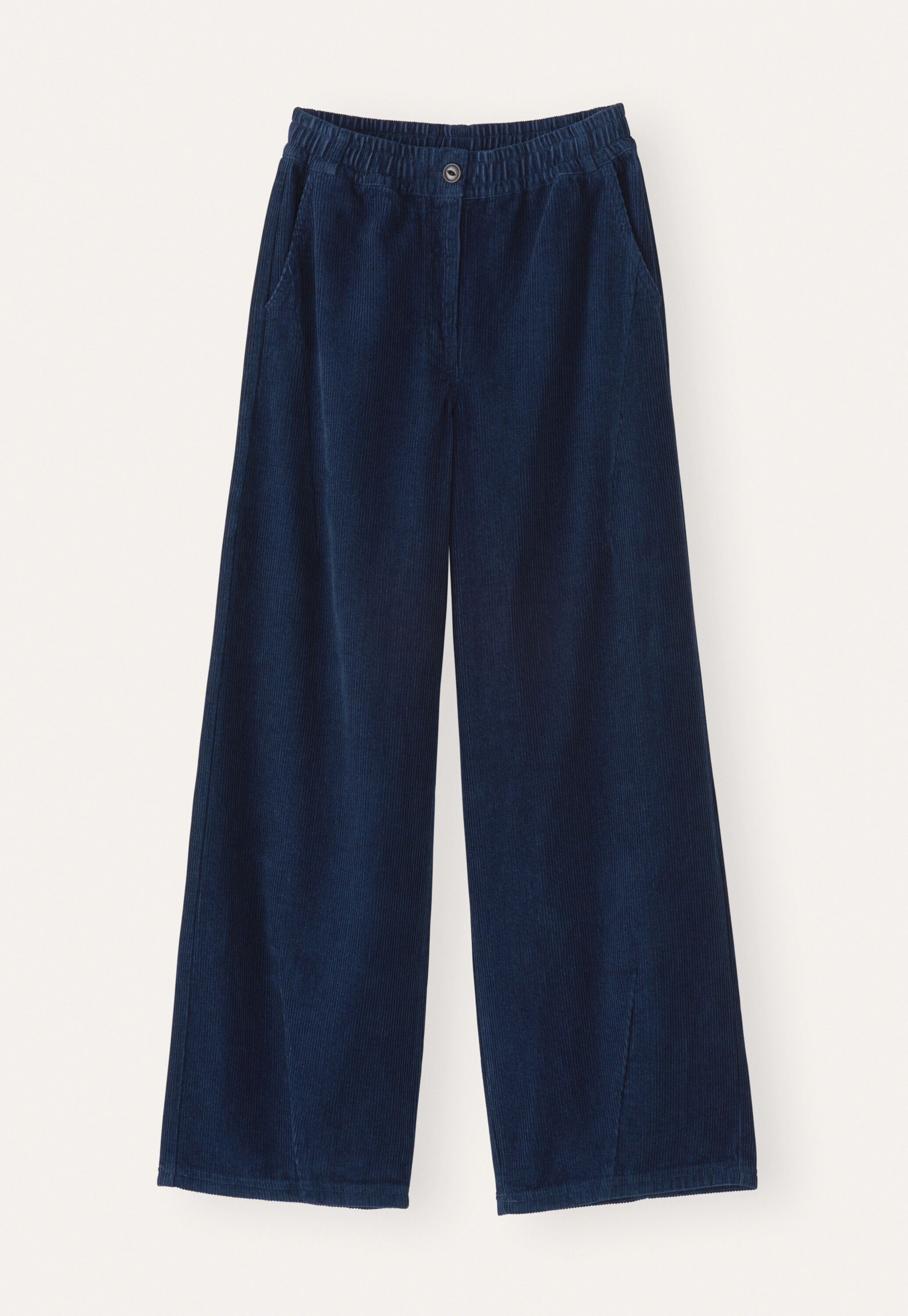 Cord dart-hem trousers
