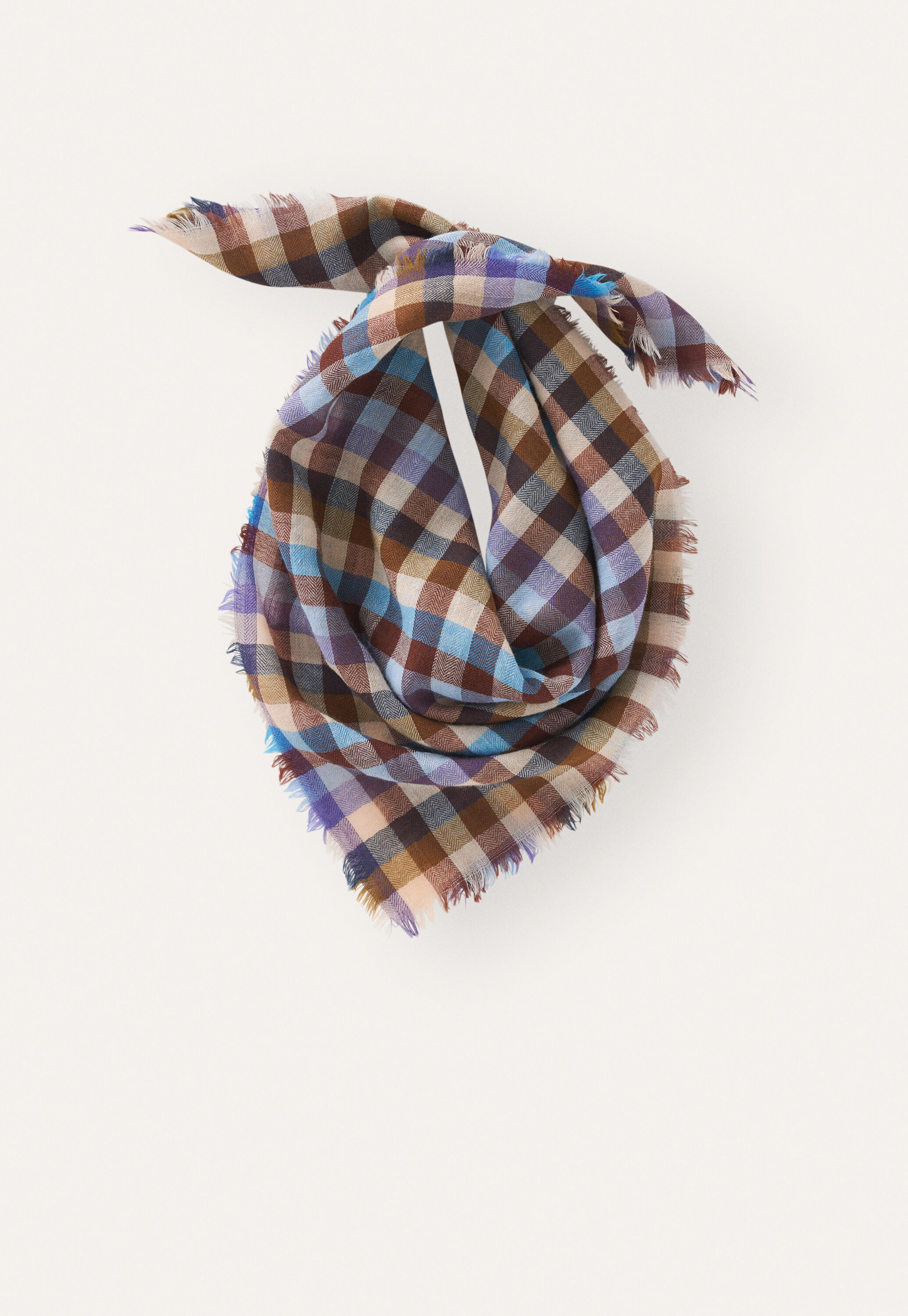 Checked scarf