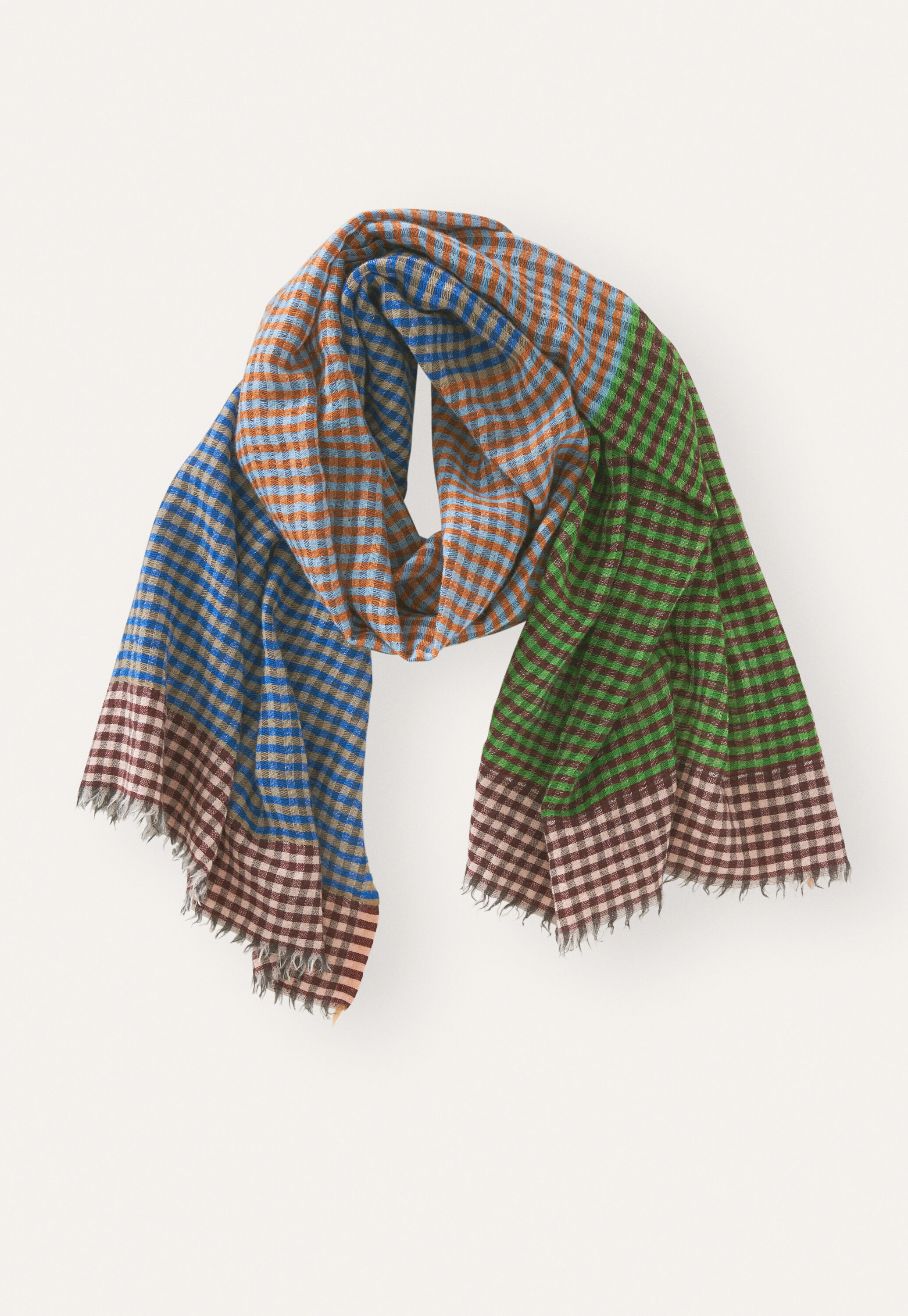 Checked scarf