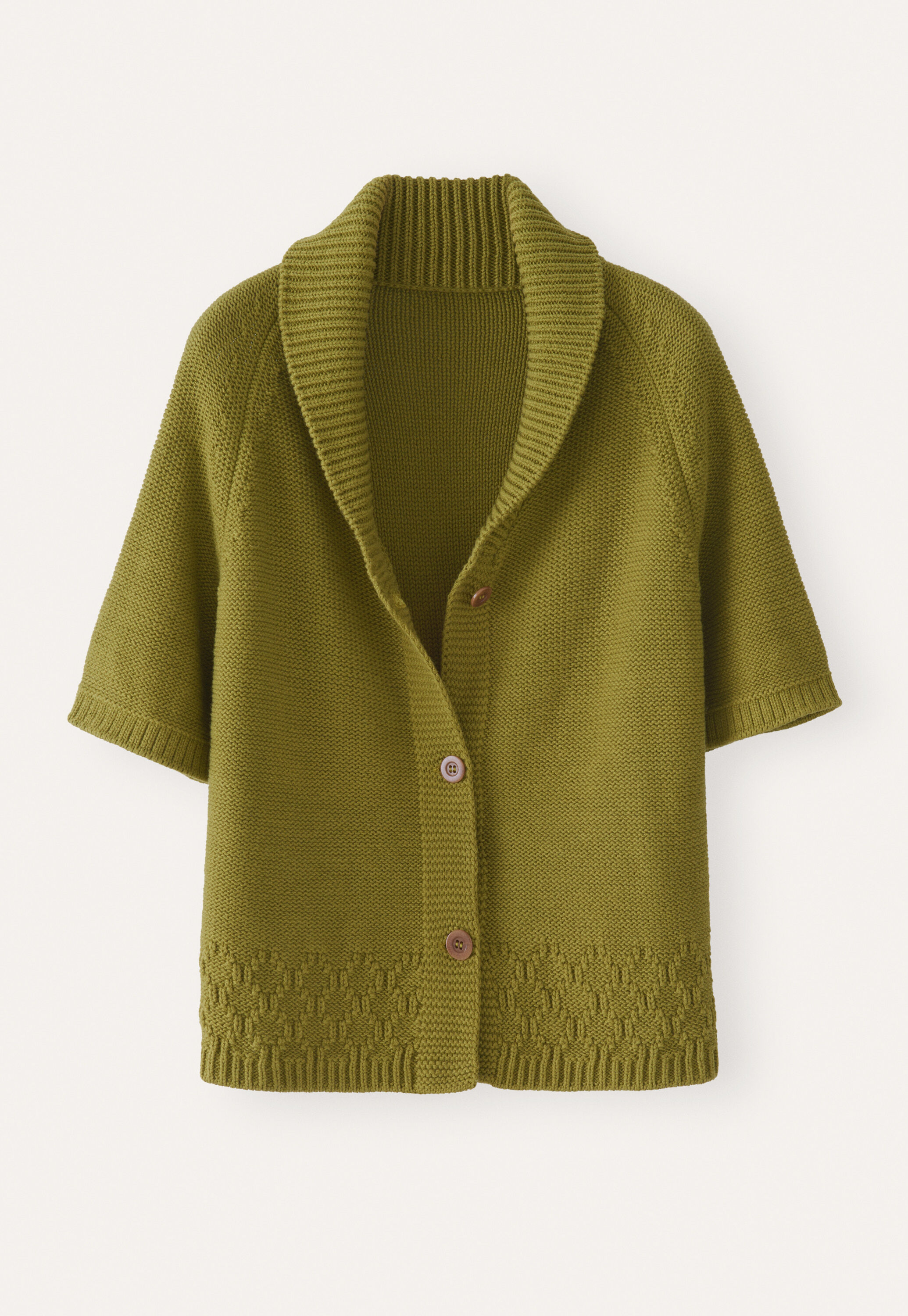Shawl-collar cardigan