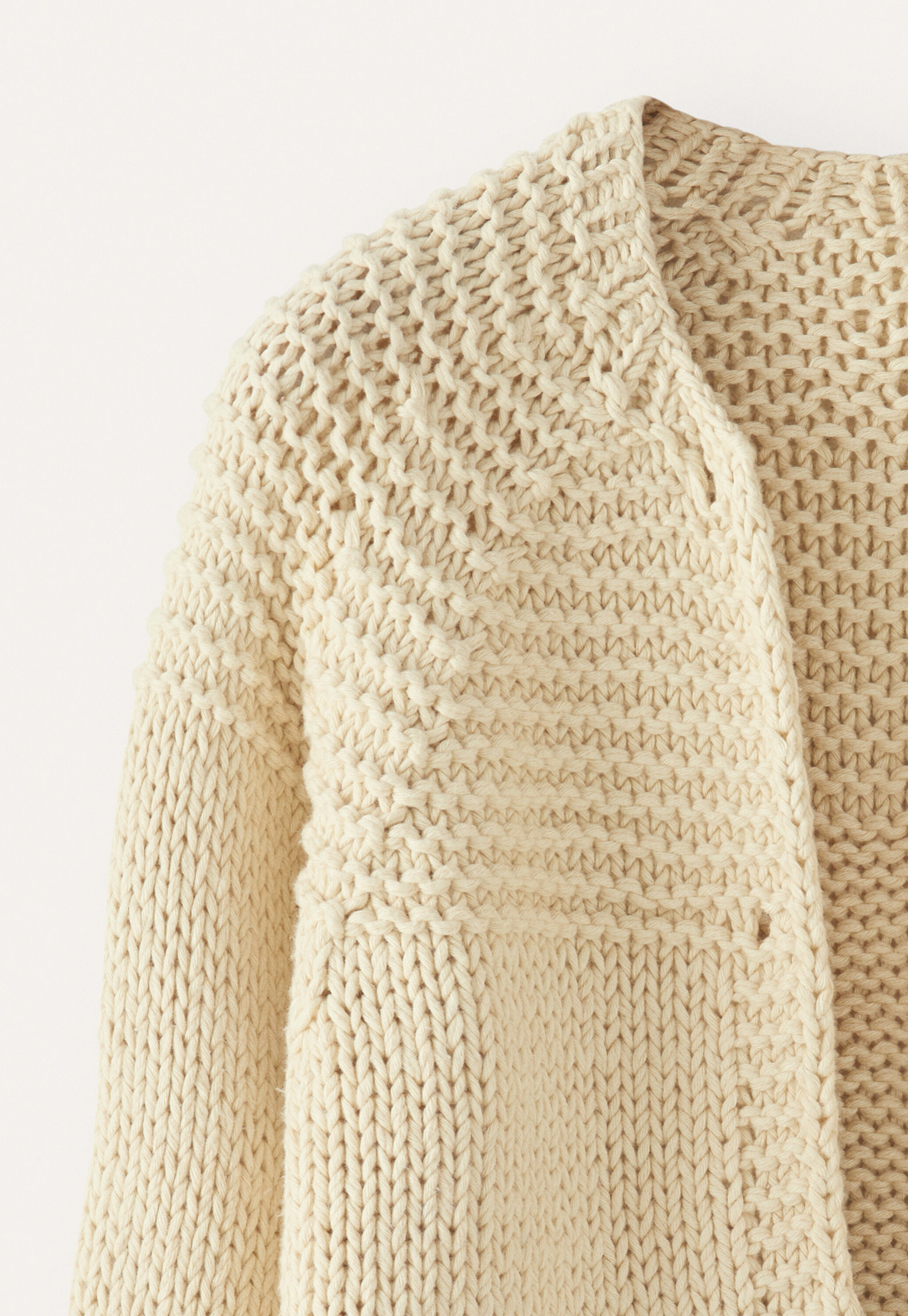 Hand-knitted cardigan