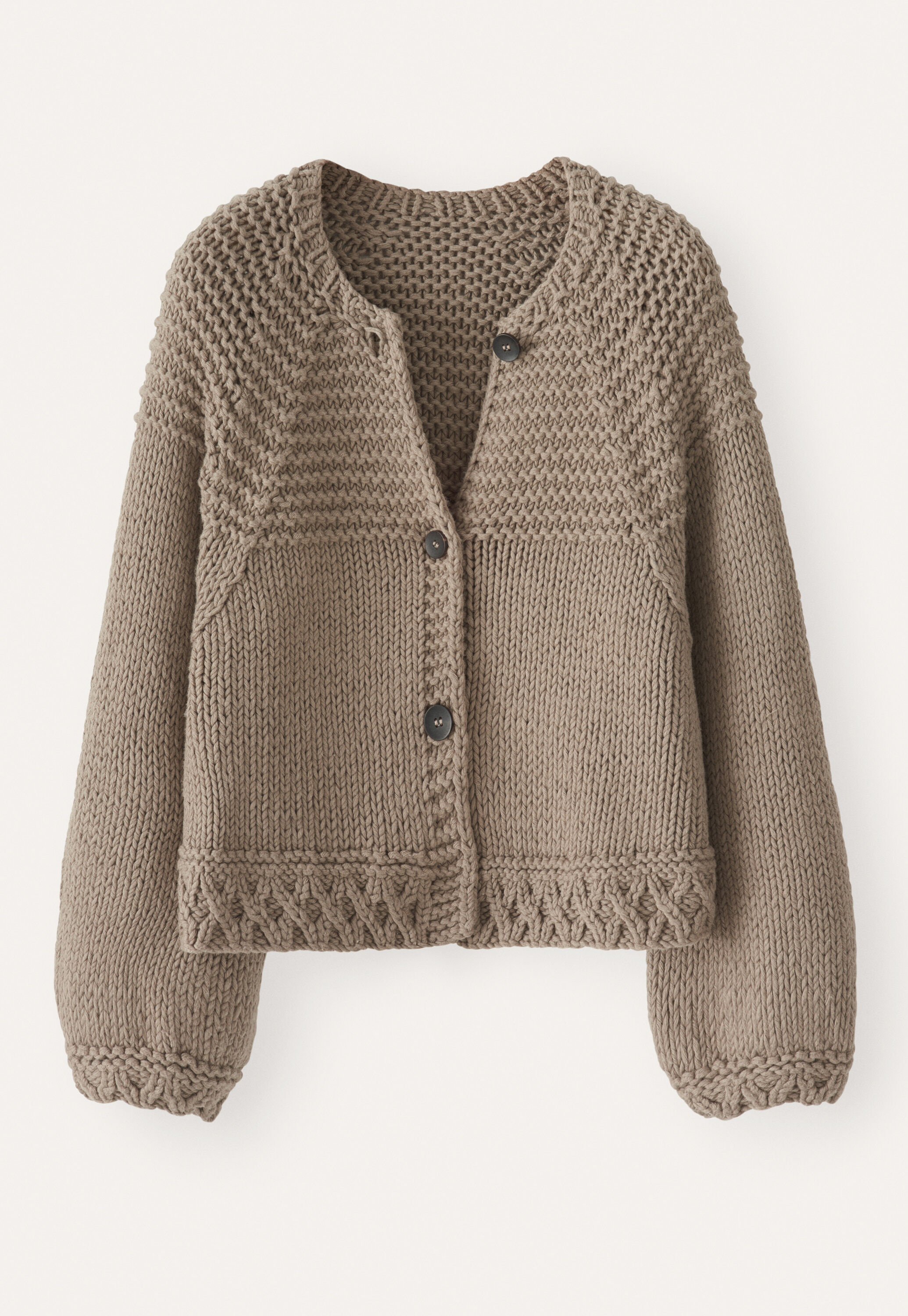 Hand-knitted cardigan