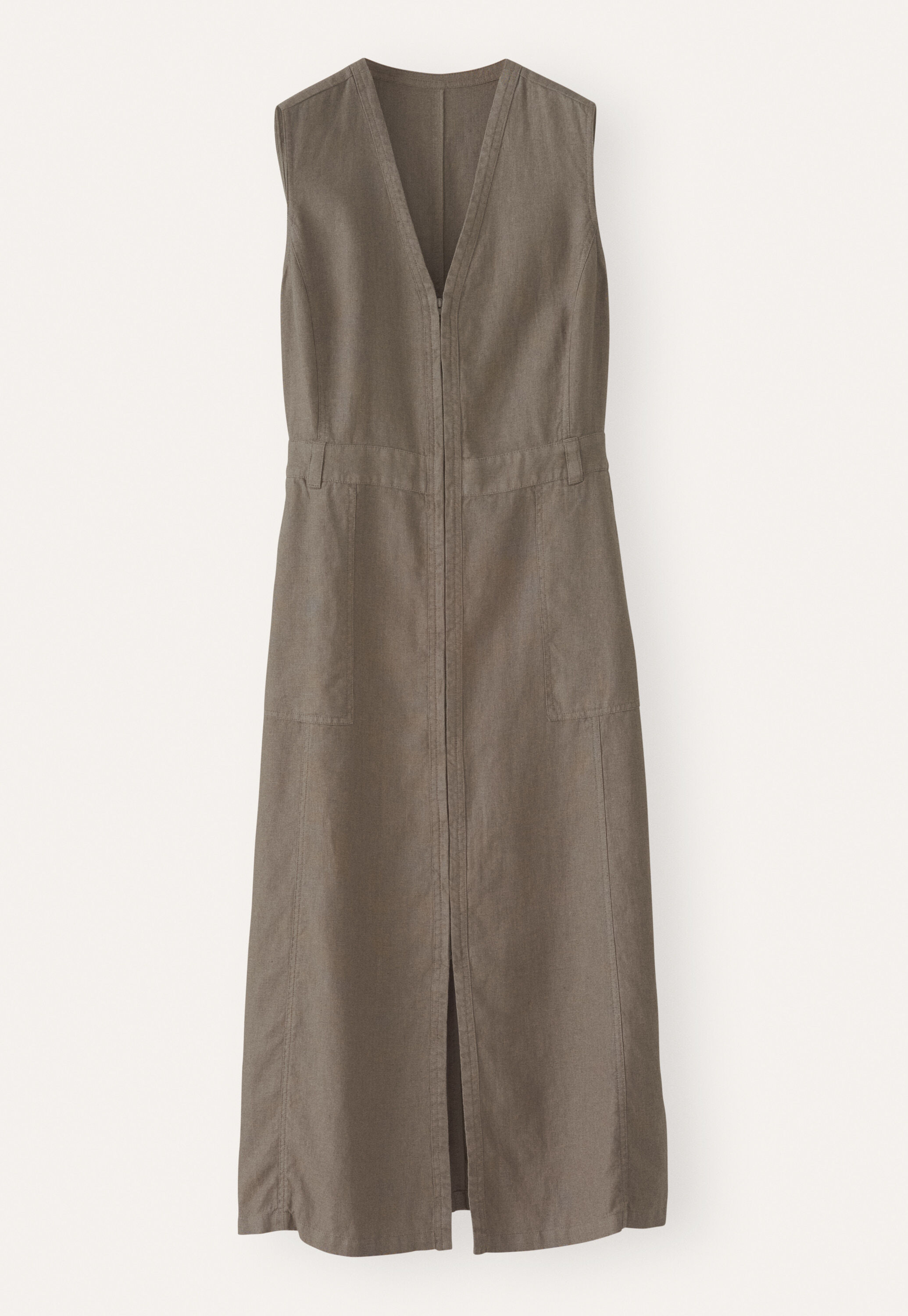 Sleeveless zipped dress