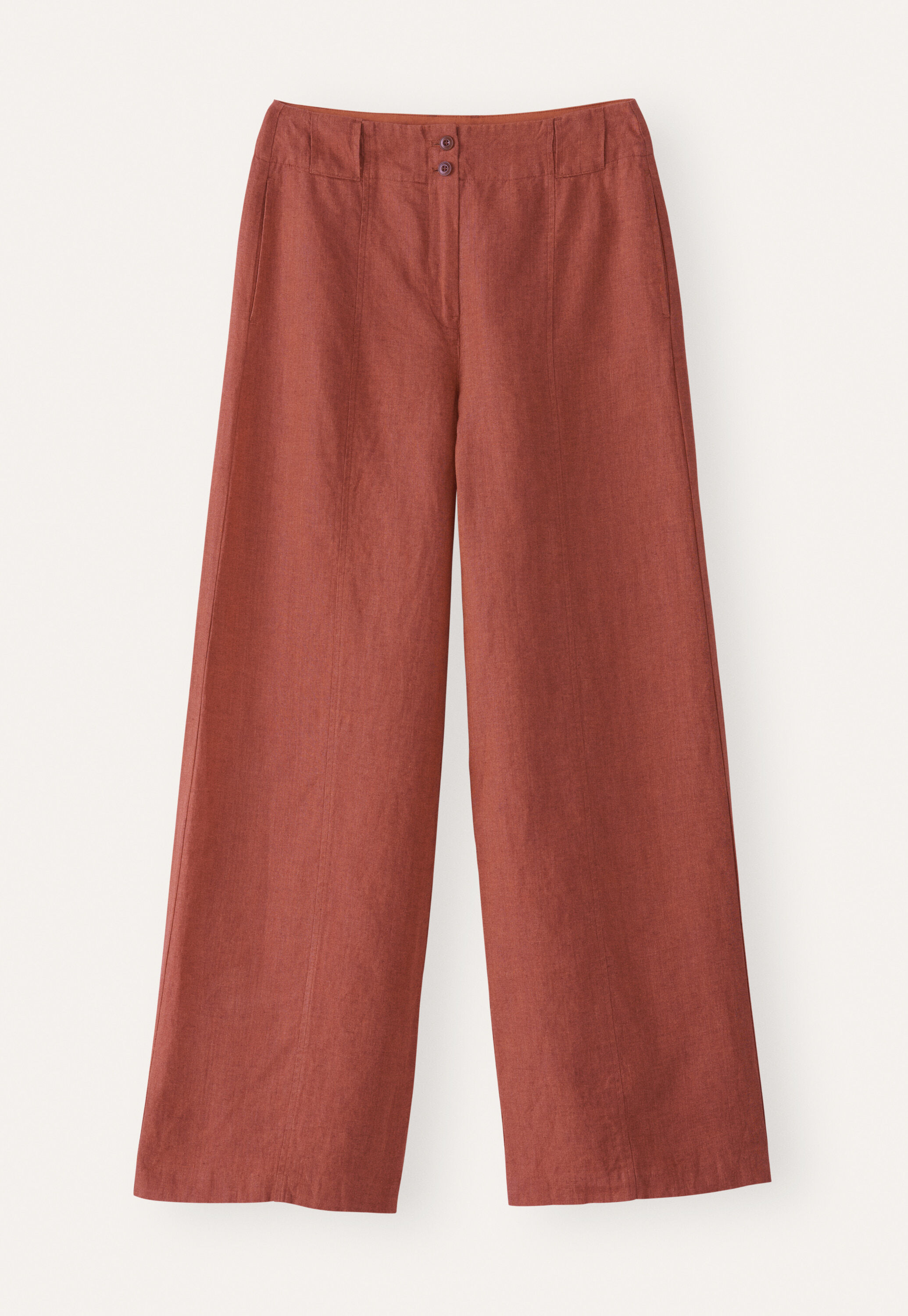 Front-seam trousers