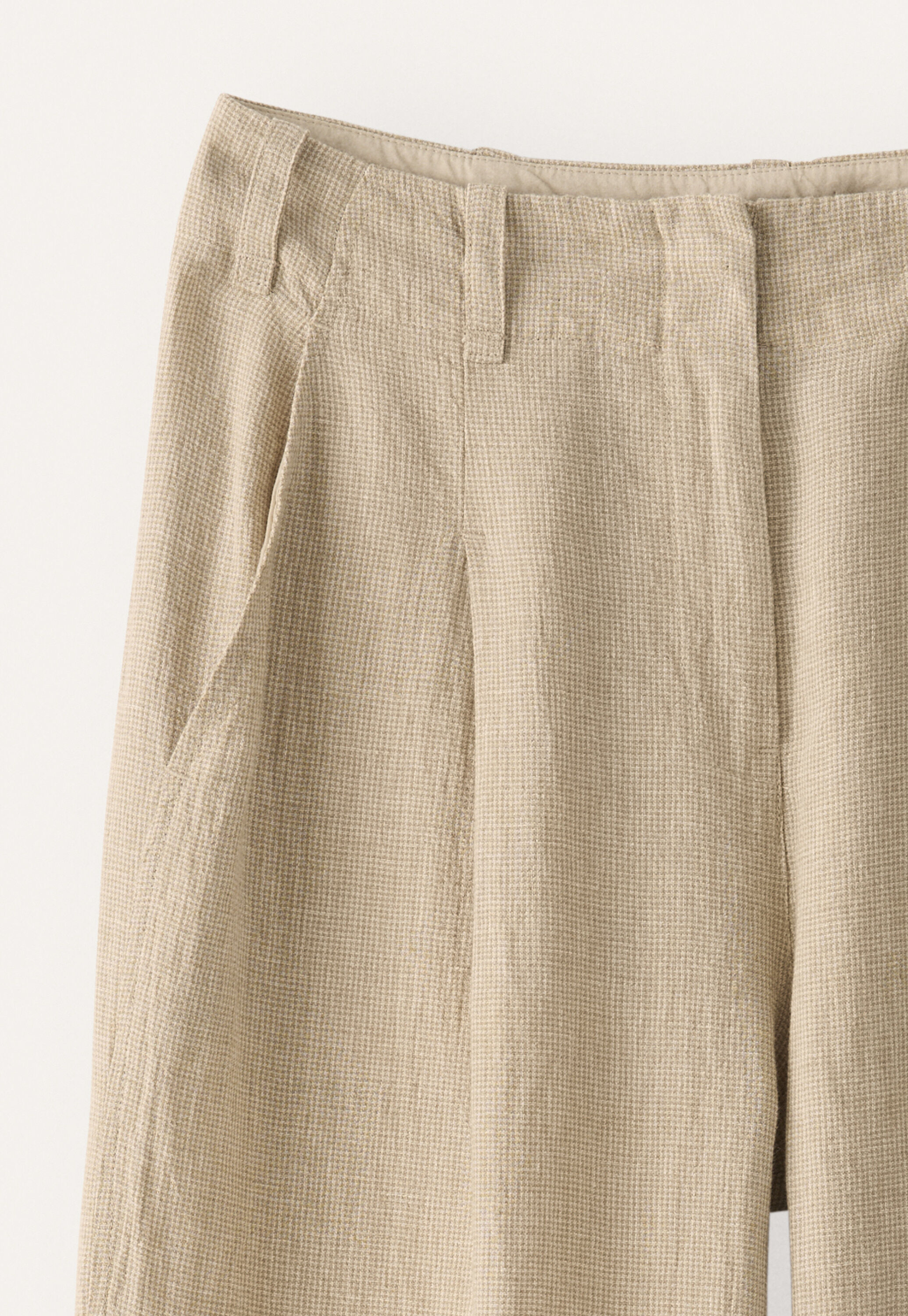 Pleat-front trousers