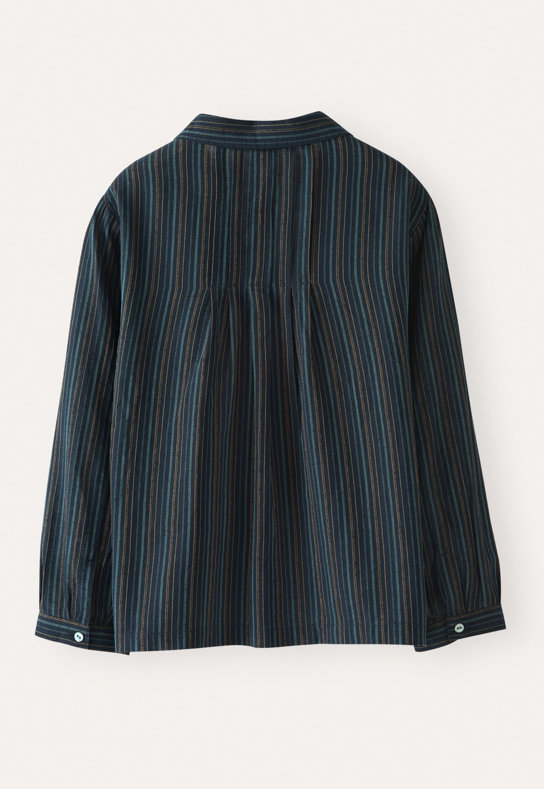 Striped pleated shirt