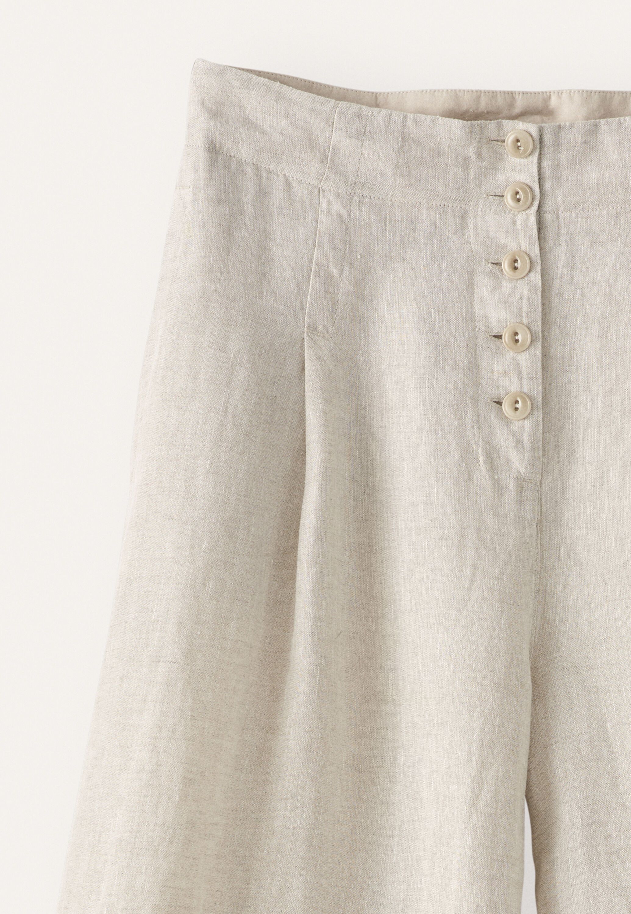 Pleat-front culottes