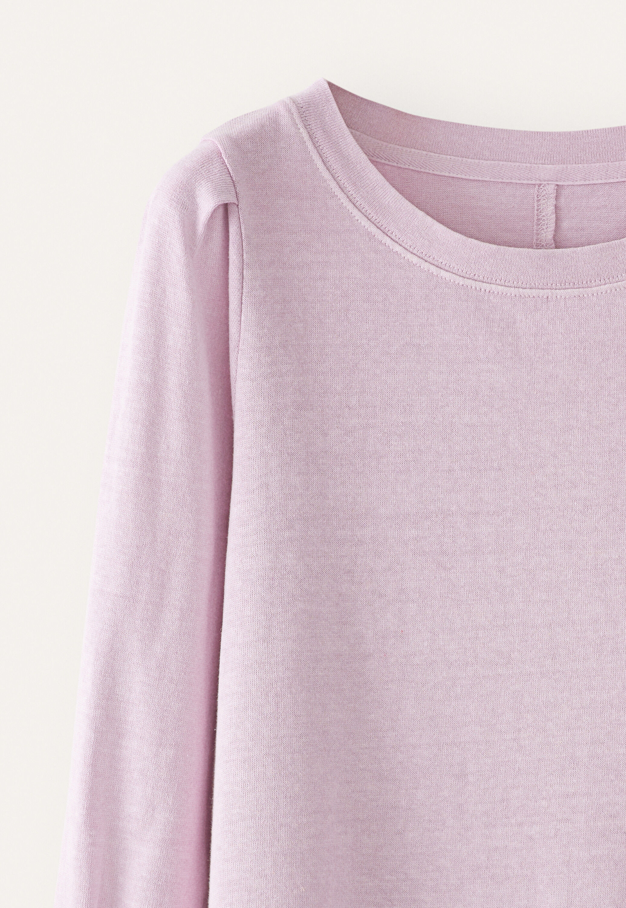 Pleated-sleeve jersey top