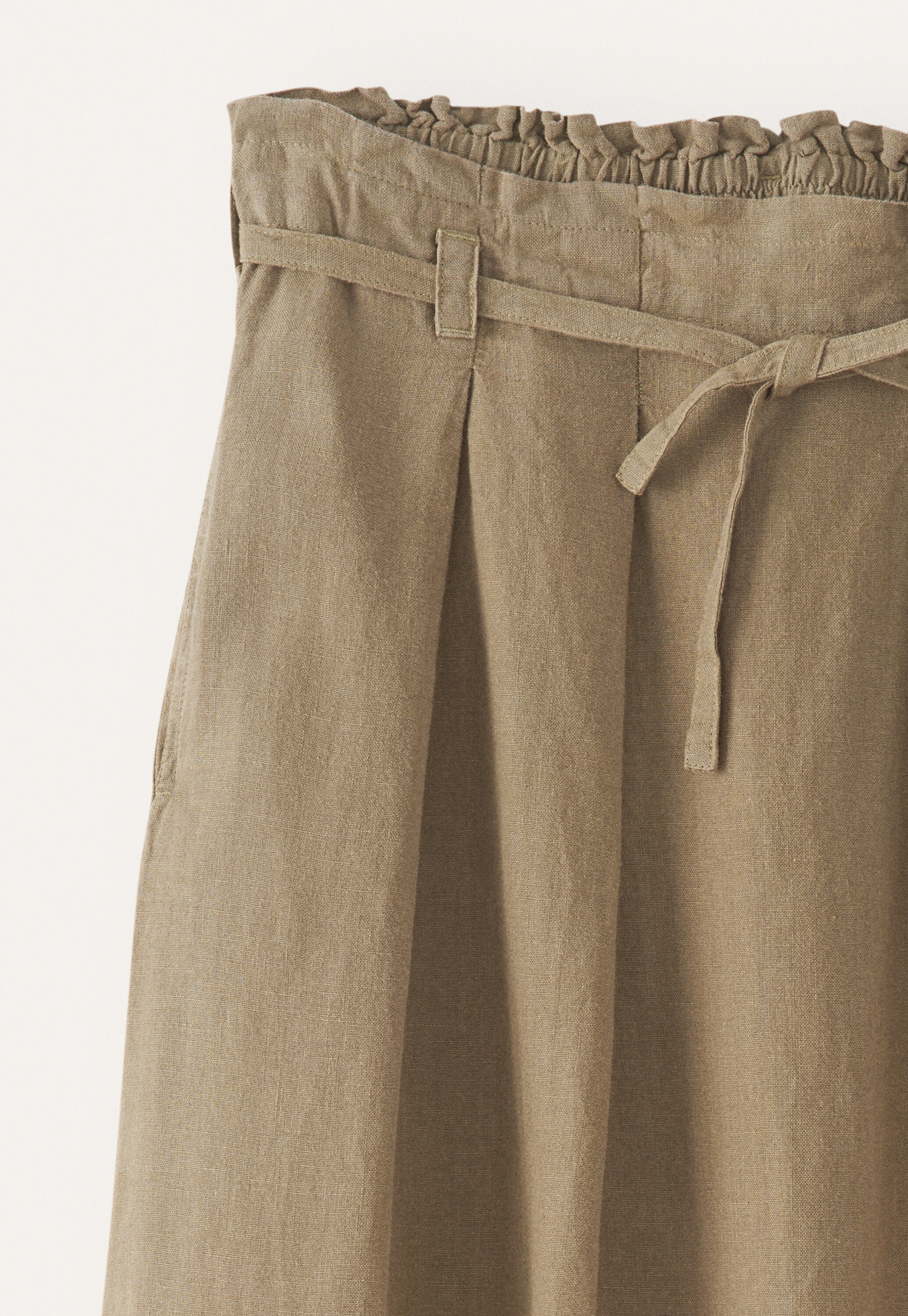 Pleat-detail skirt