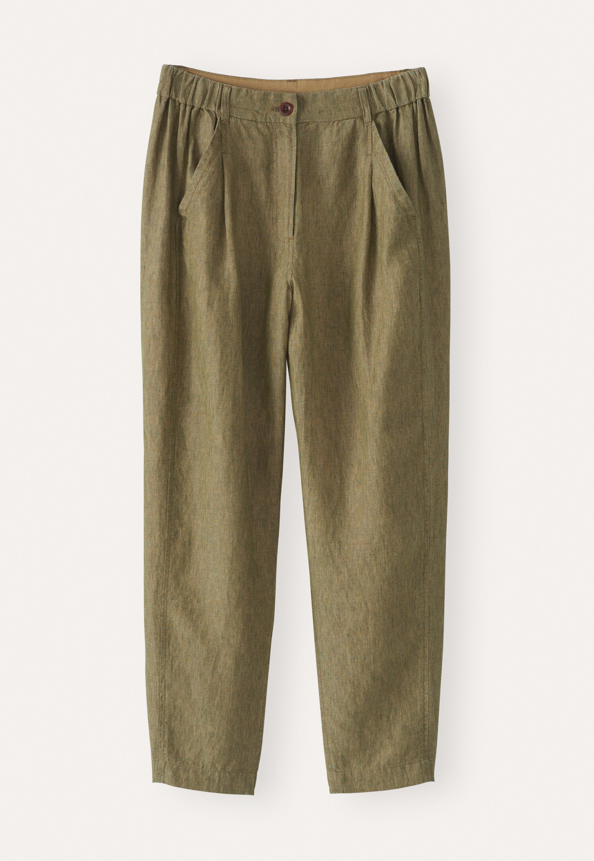Cropped tapered trousers