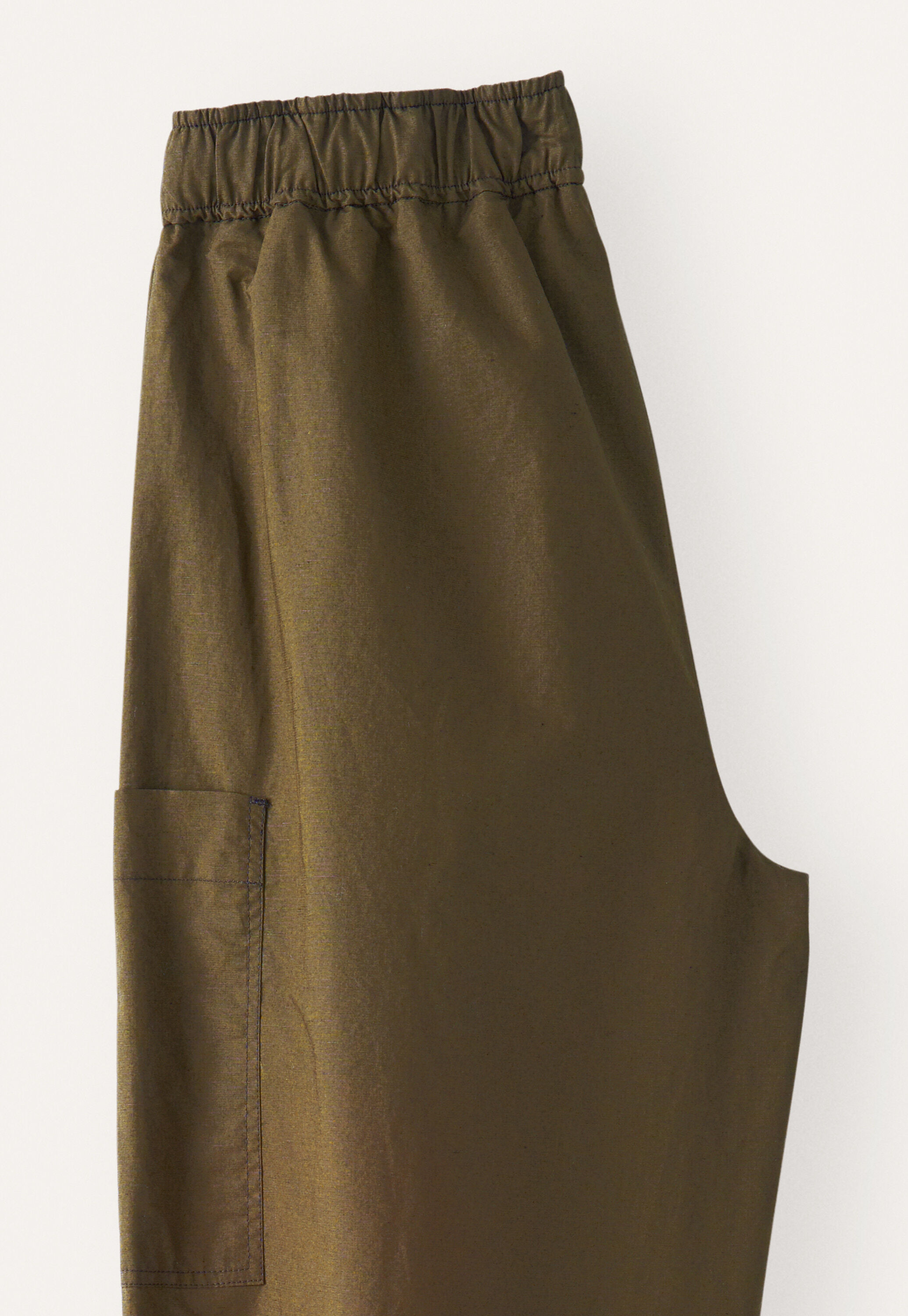 Cropped pull-on trousers