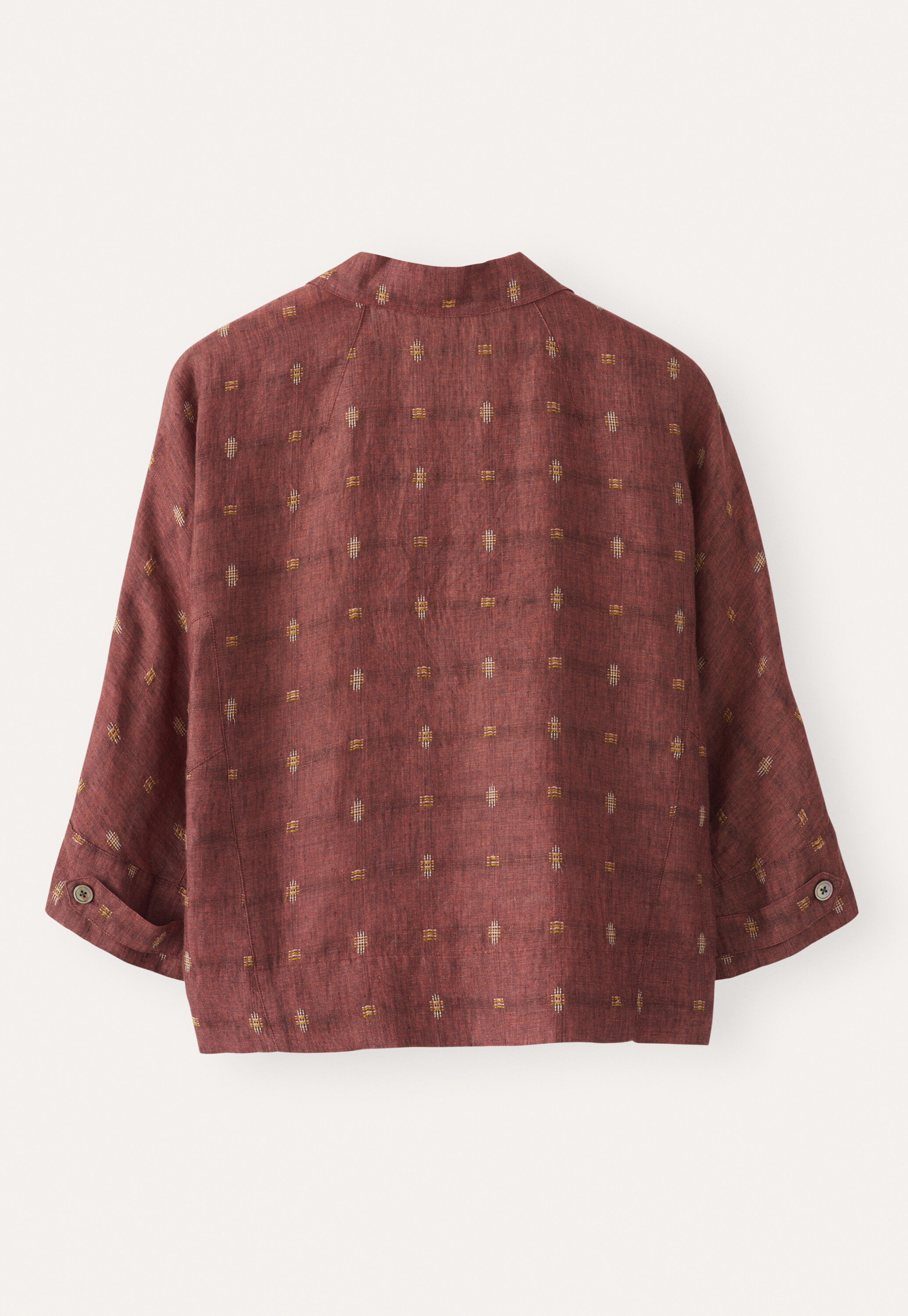 Clipped dobby blouse