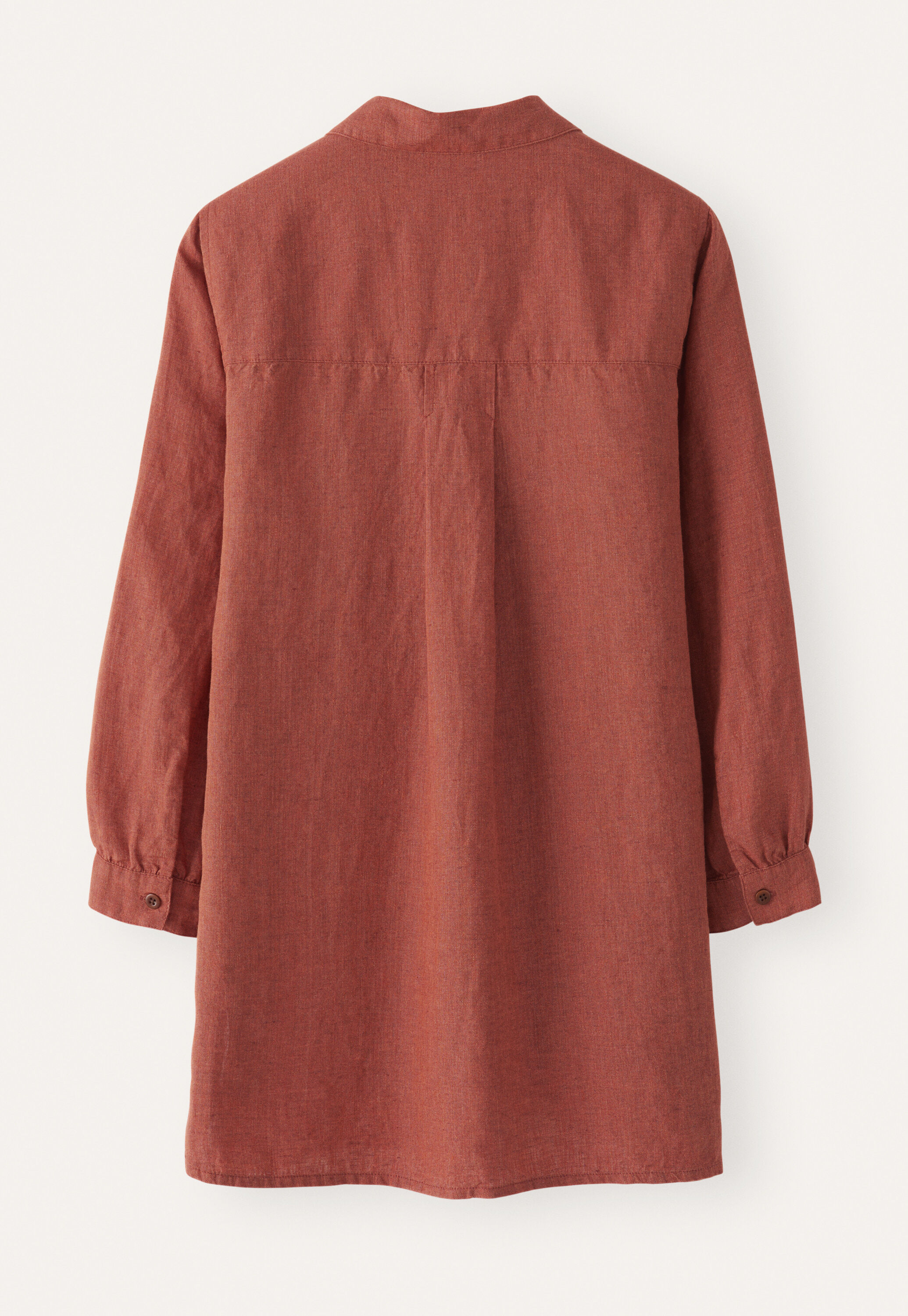 Deep side-split shirt