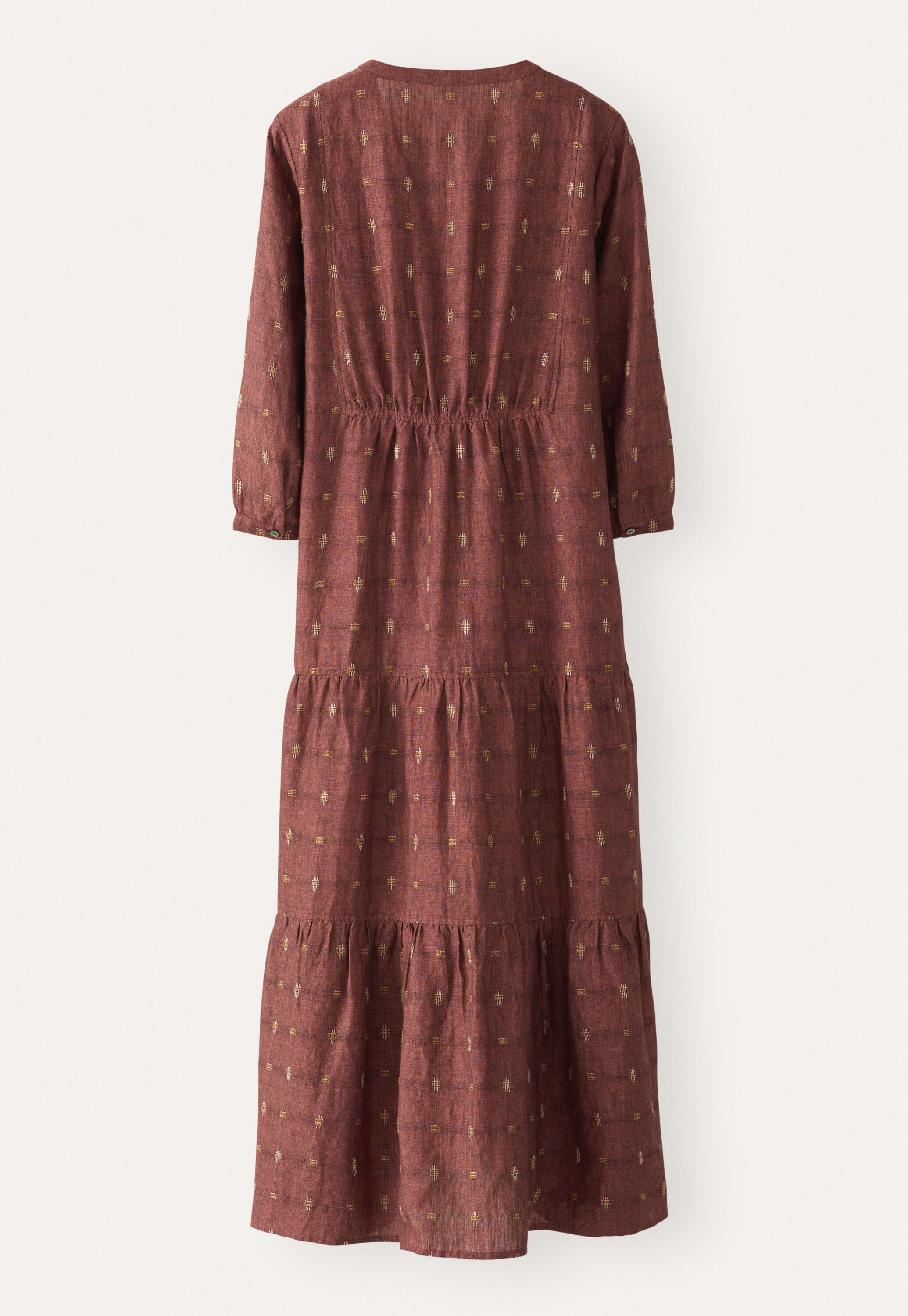 Clipped dobby-weave dress