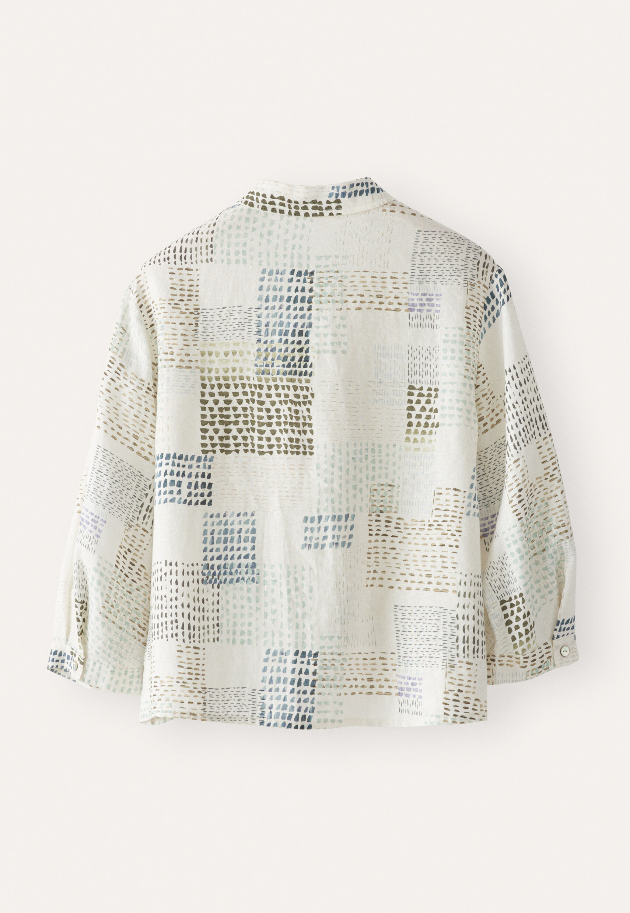 Printed shirt, Ecru sky, large