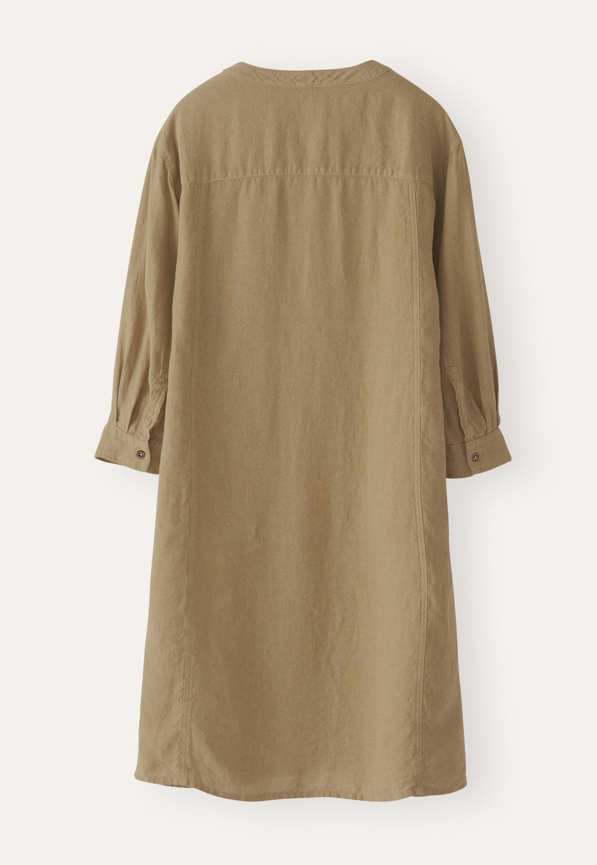 V-neck dress, Soft khaki, large