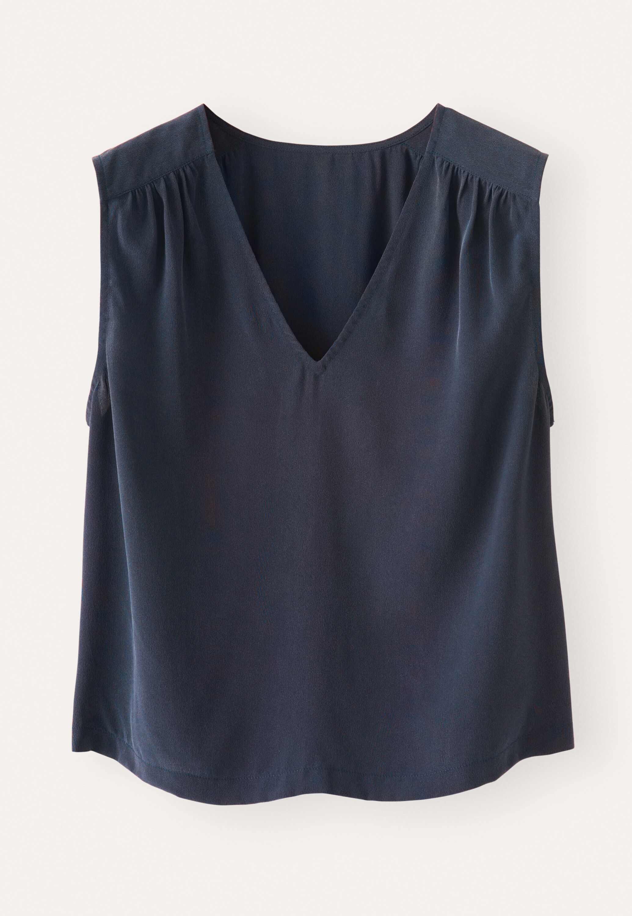 V-neck sleeveless top, Ink, large