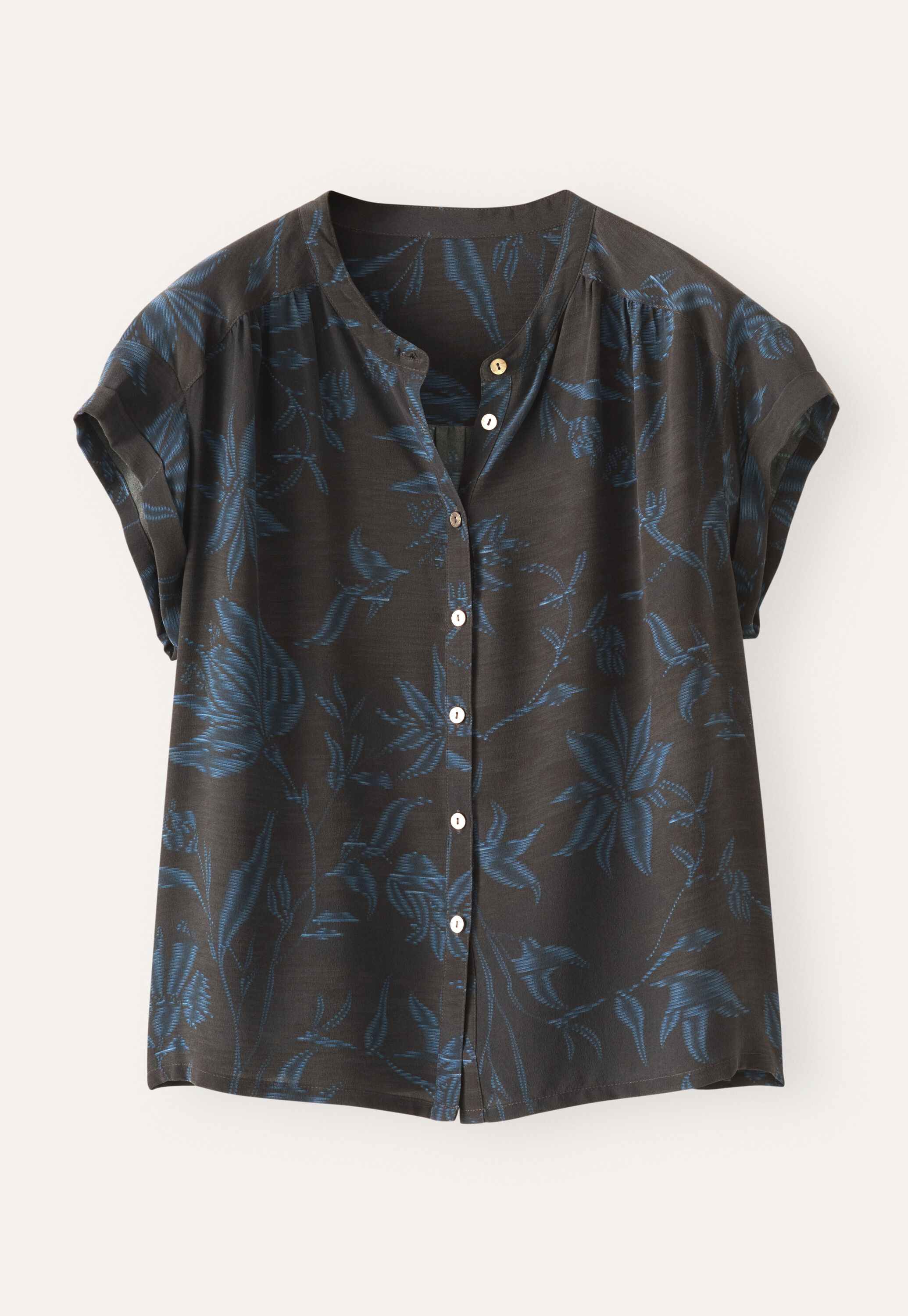Printed boxy shirt