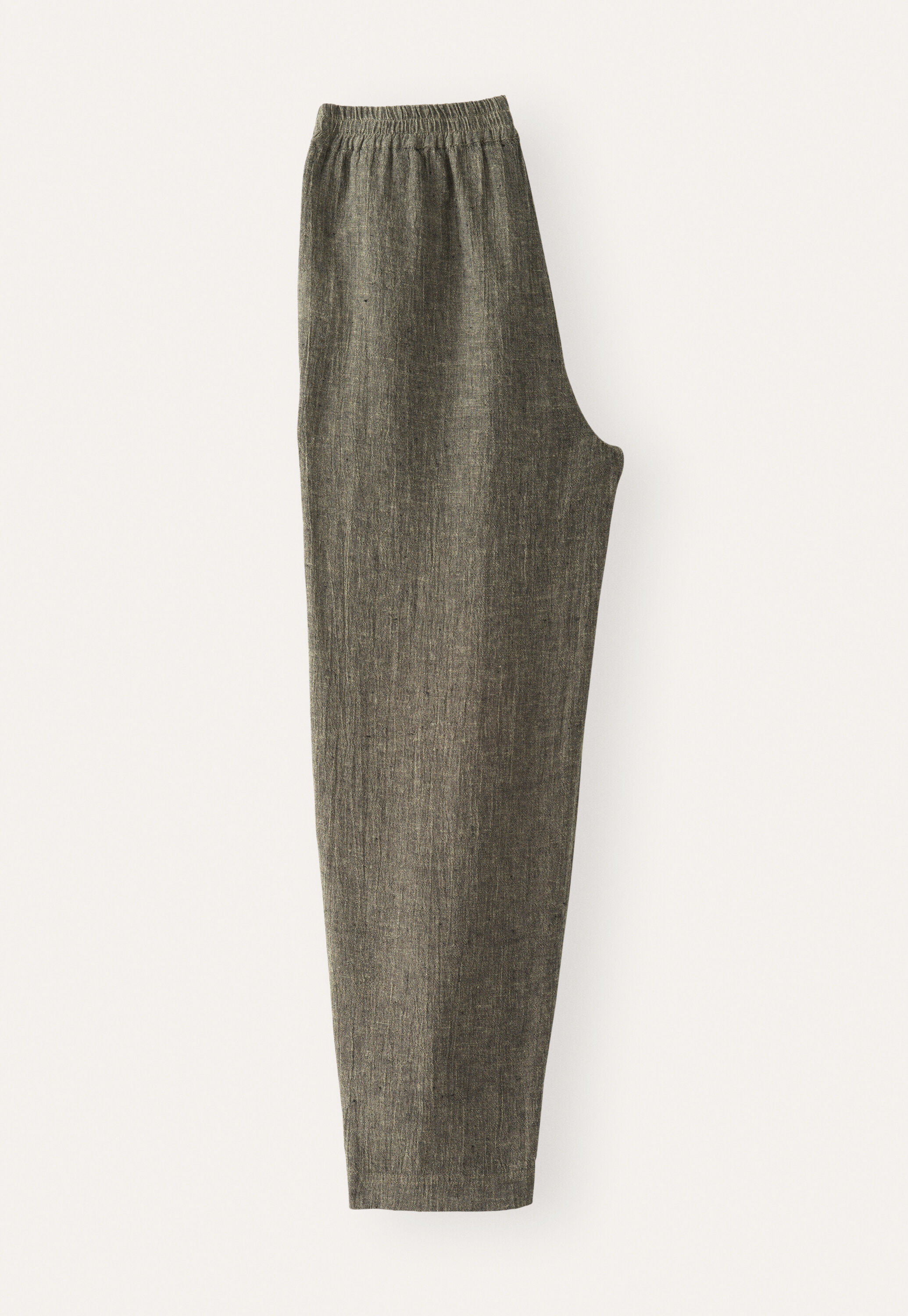 Crinkle tapered trousers