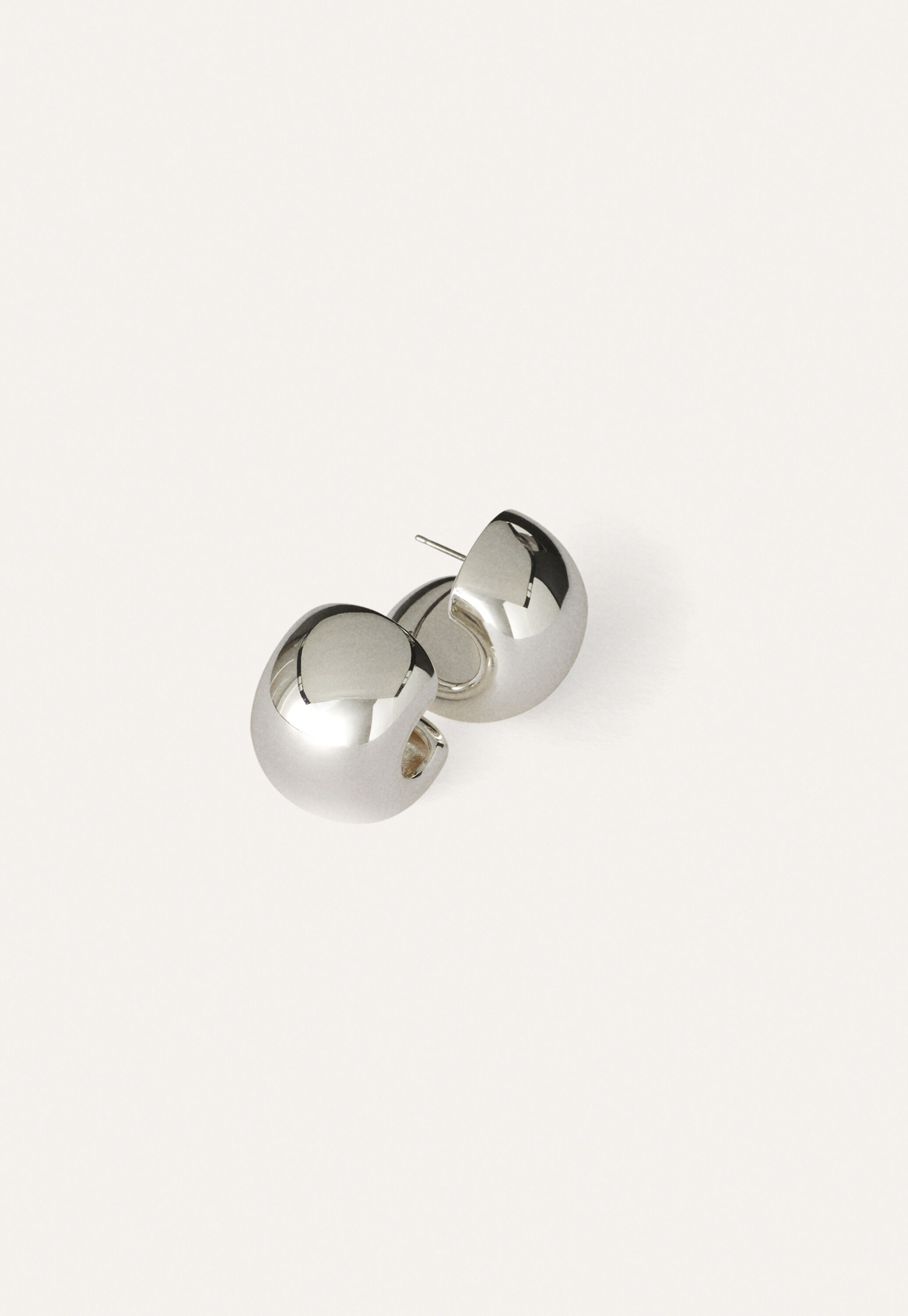 Chunky hoop earrings