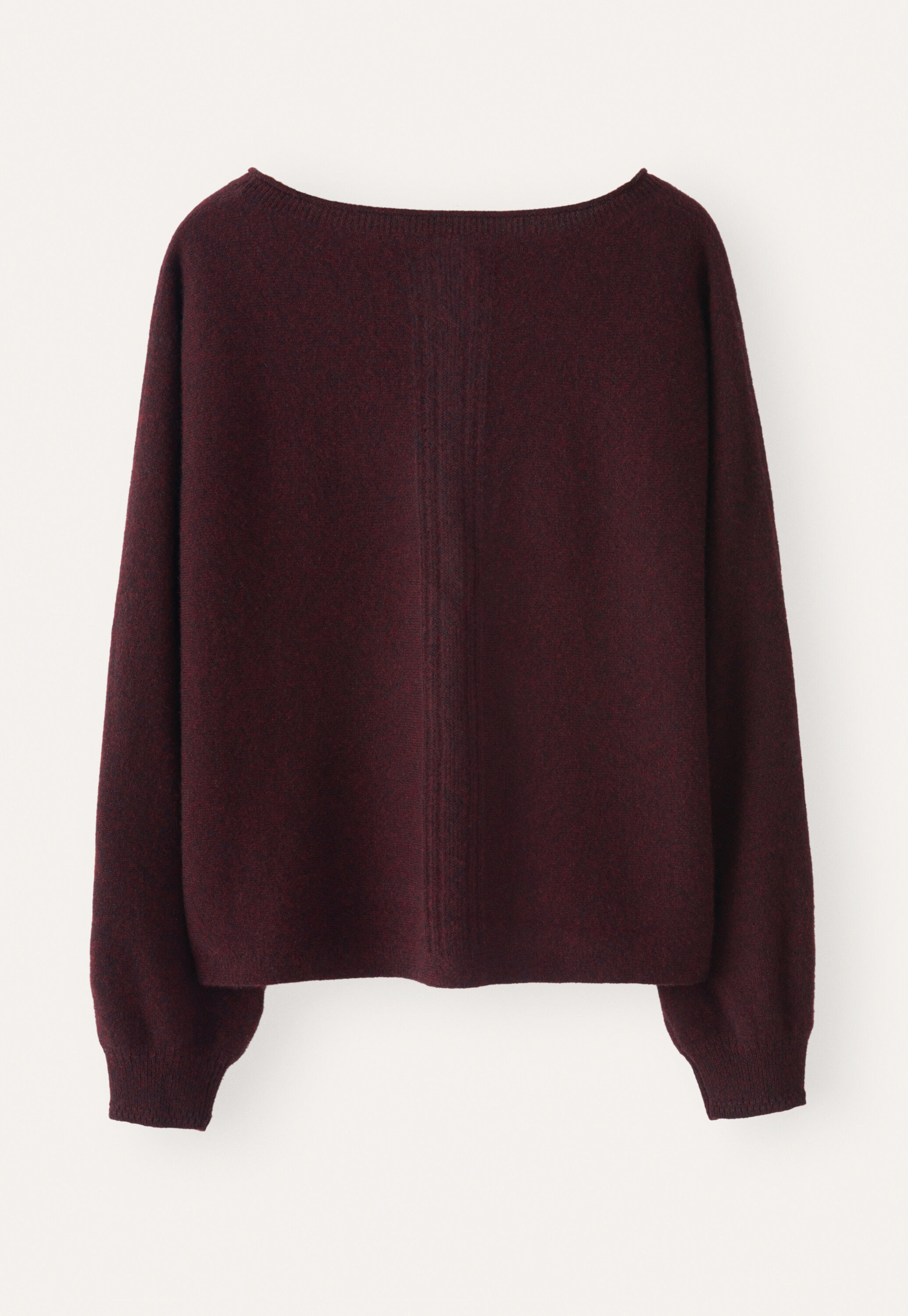 Dolman pleated-sleeve sweater