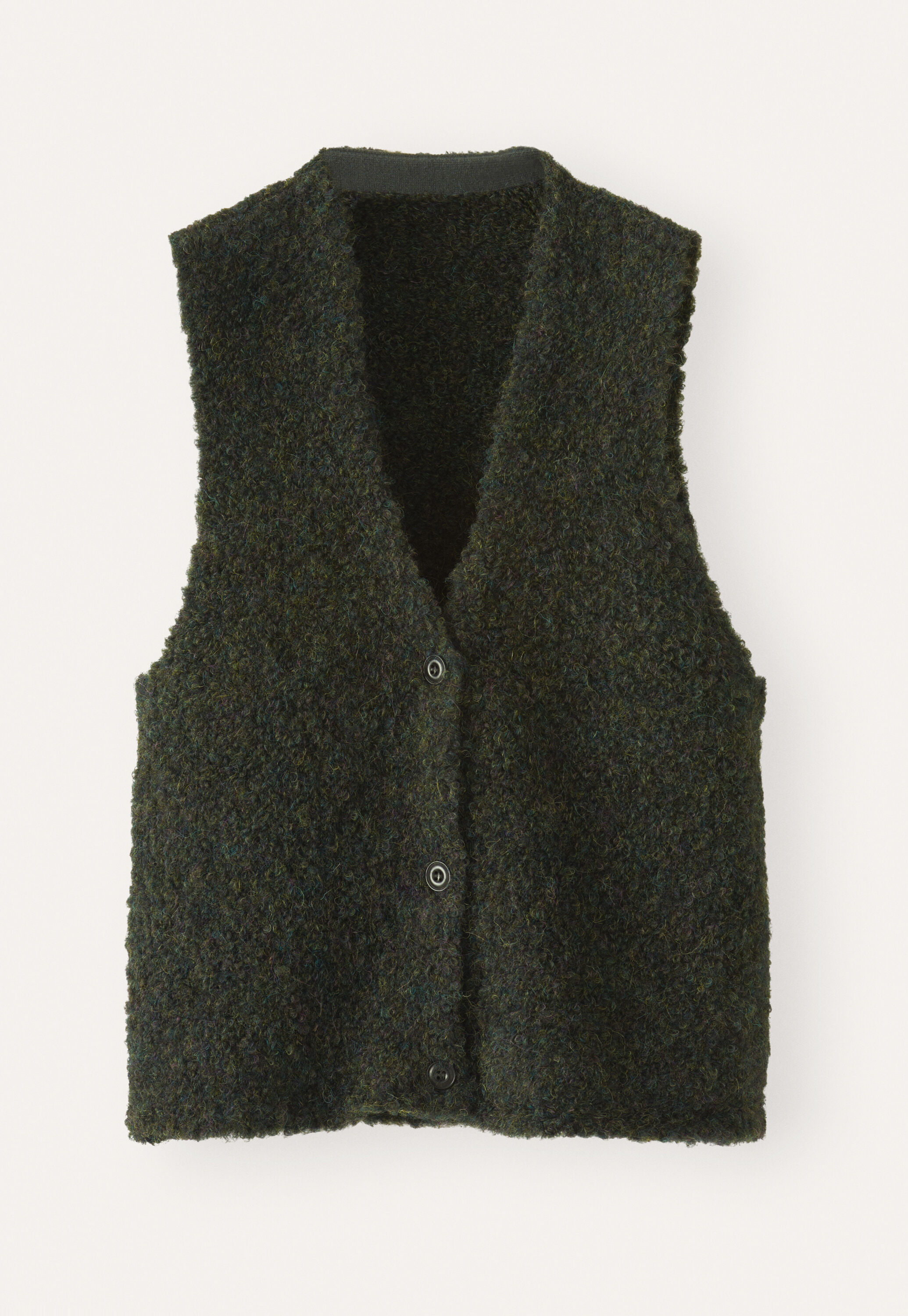 Boucl&eacute; waistcoat