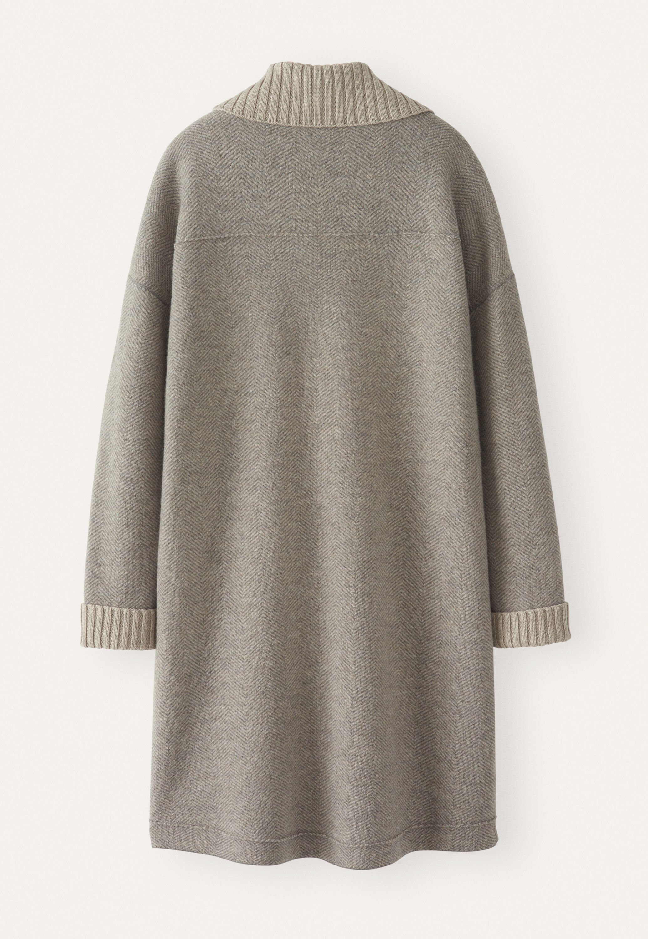 Herringbone coatigan, Taupe fawn, large