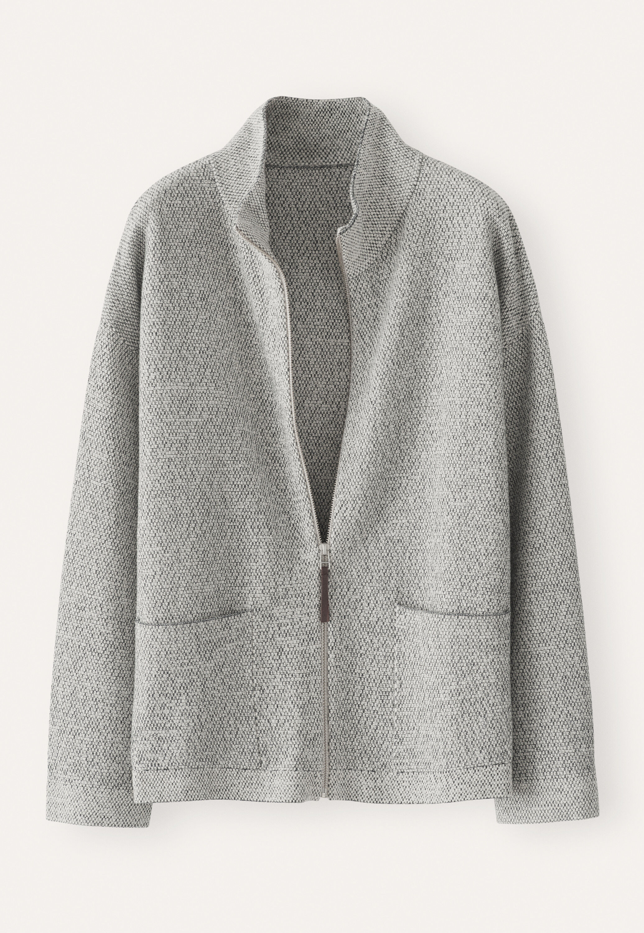 Zip-front jacket, Monochrome, large